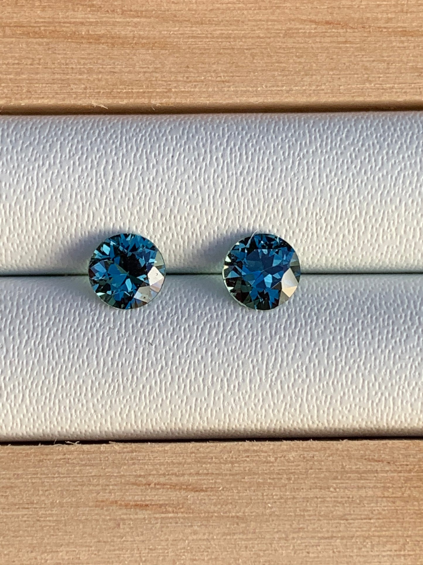 4.4mm Blue Australian Sapphire Earring Pairs