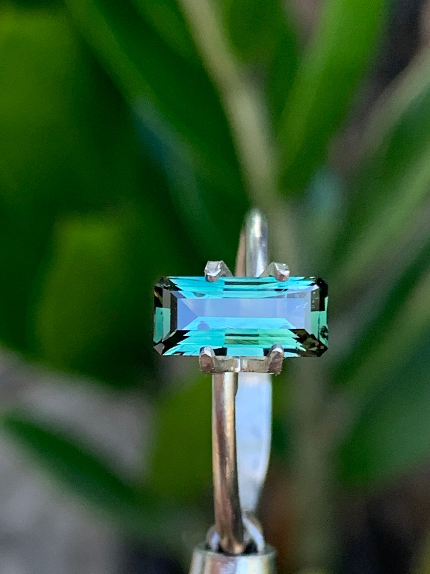 1.12ct Light Green Australian Sapphire