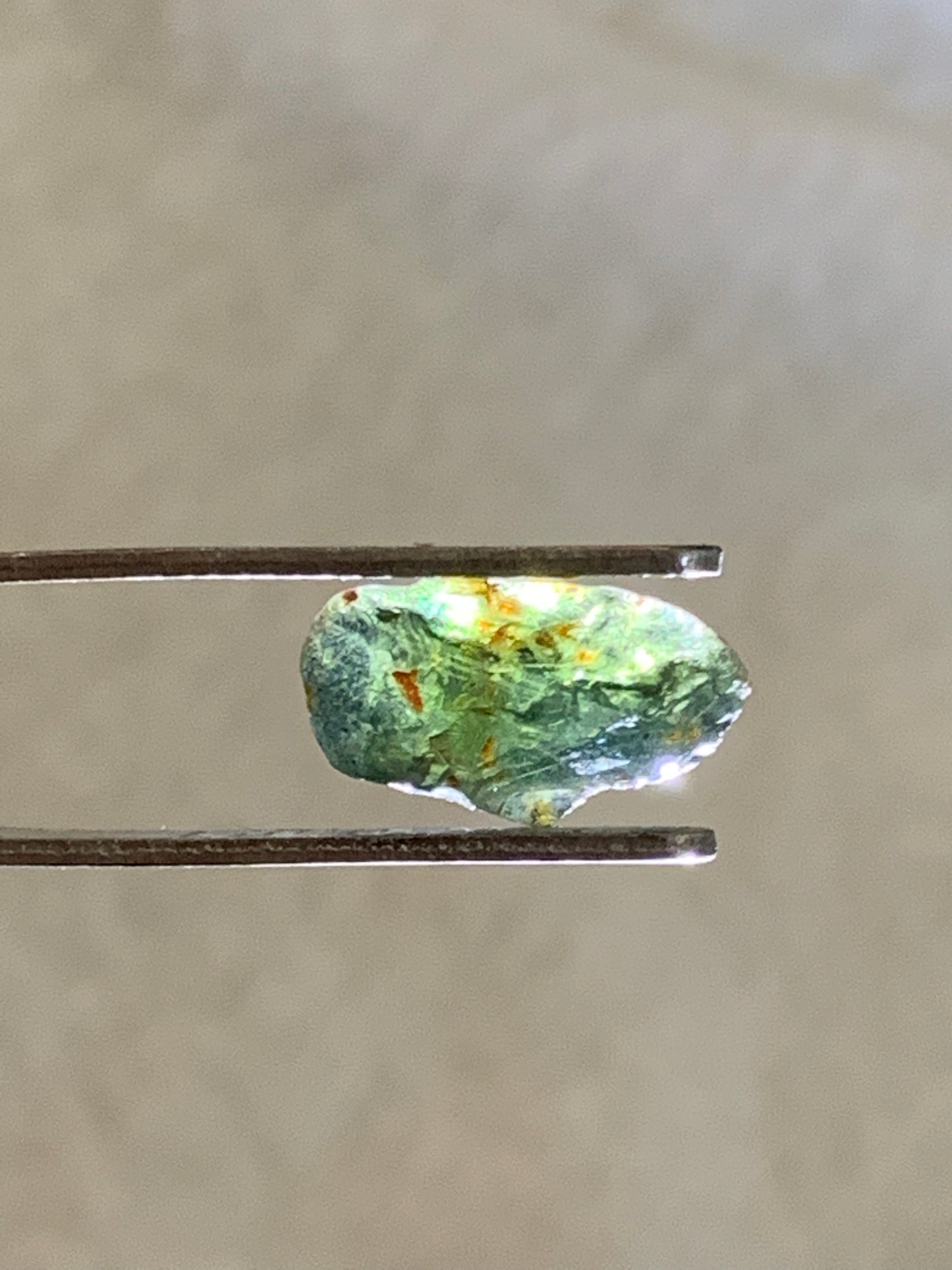 1.12ct Light Green Australian Sapphire