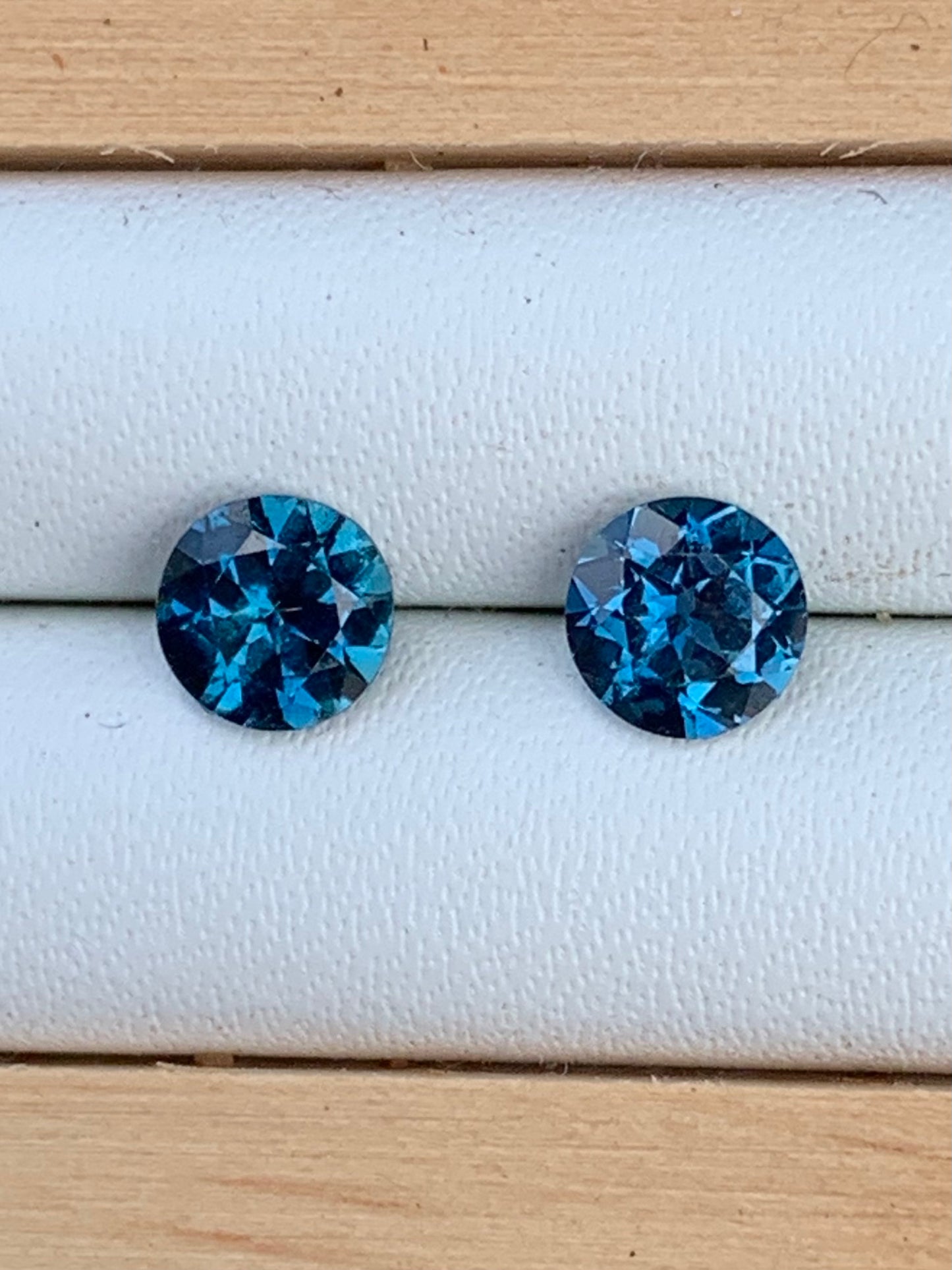 5mm Blue Australian Sapphire Earring Pairs