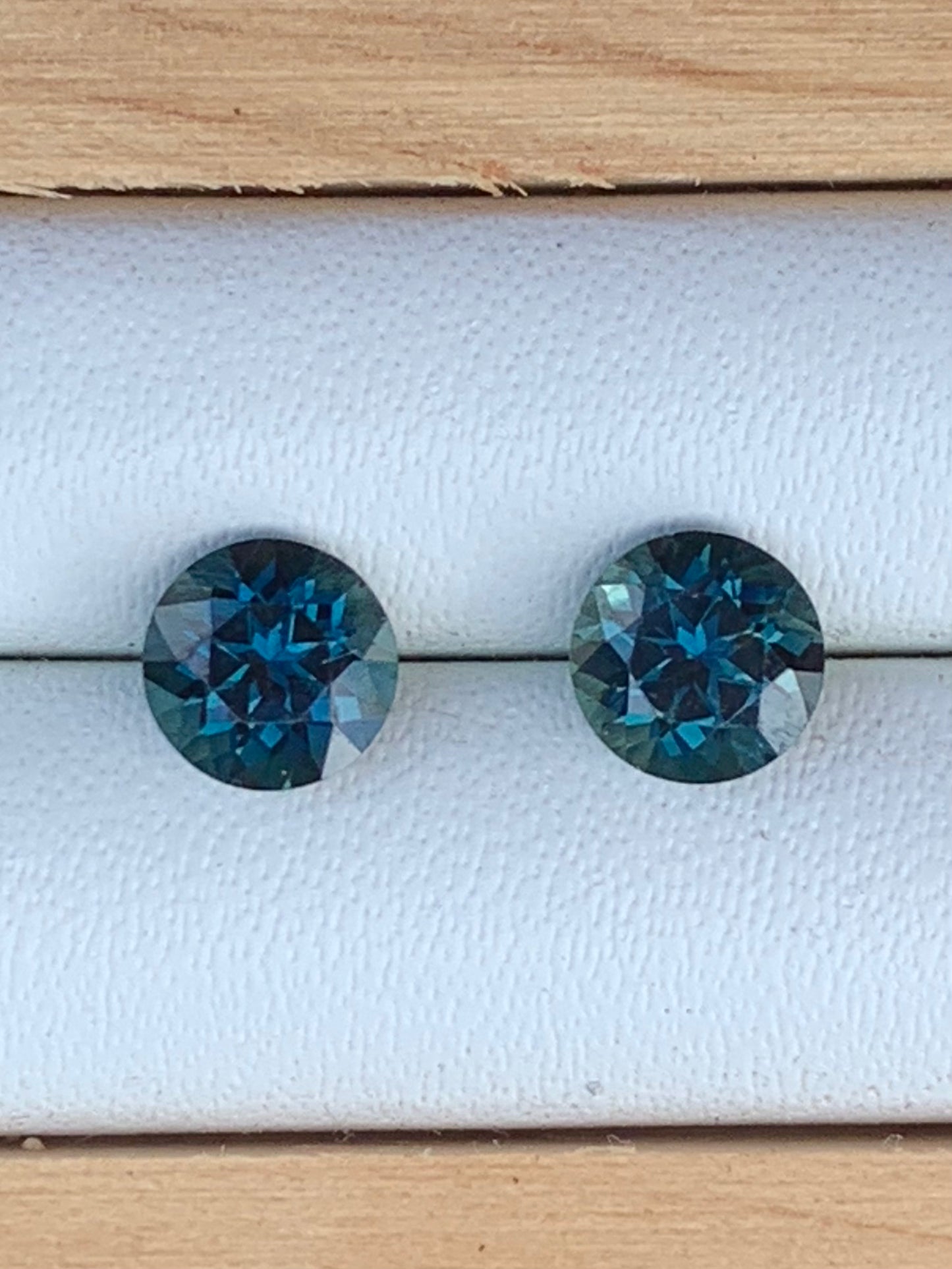 5mm Blue Australian Sapphire Earring Pairs