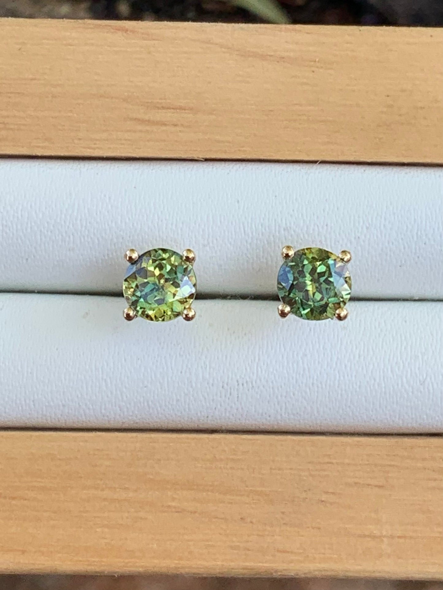 Australian Parti Sapphire Earrings