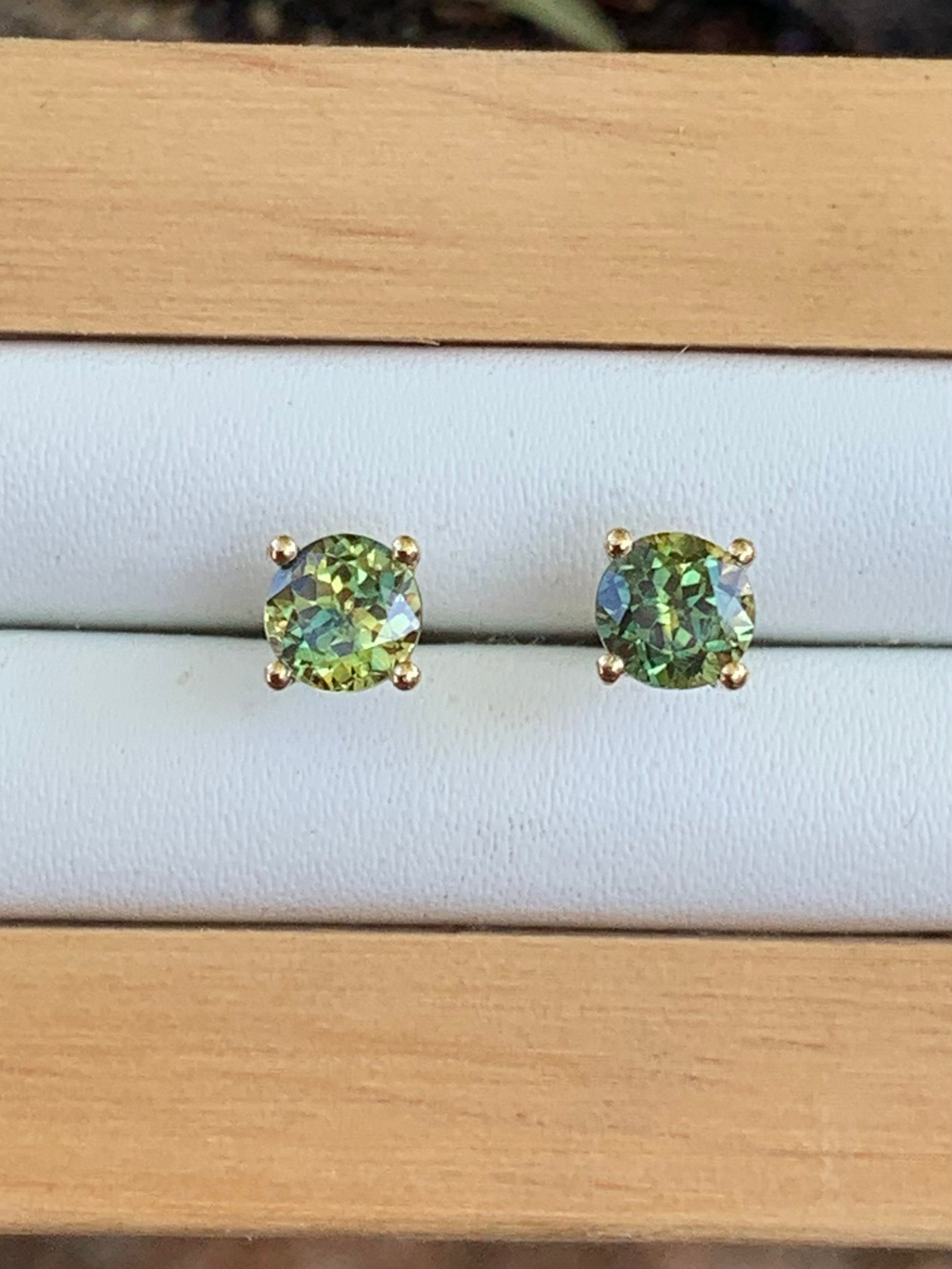 Australian Parti Sapphire Earrings