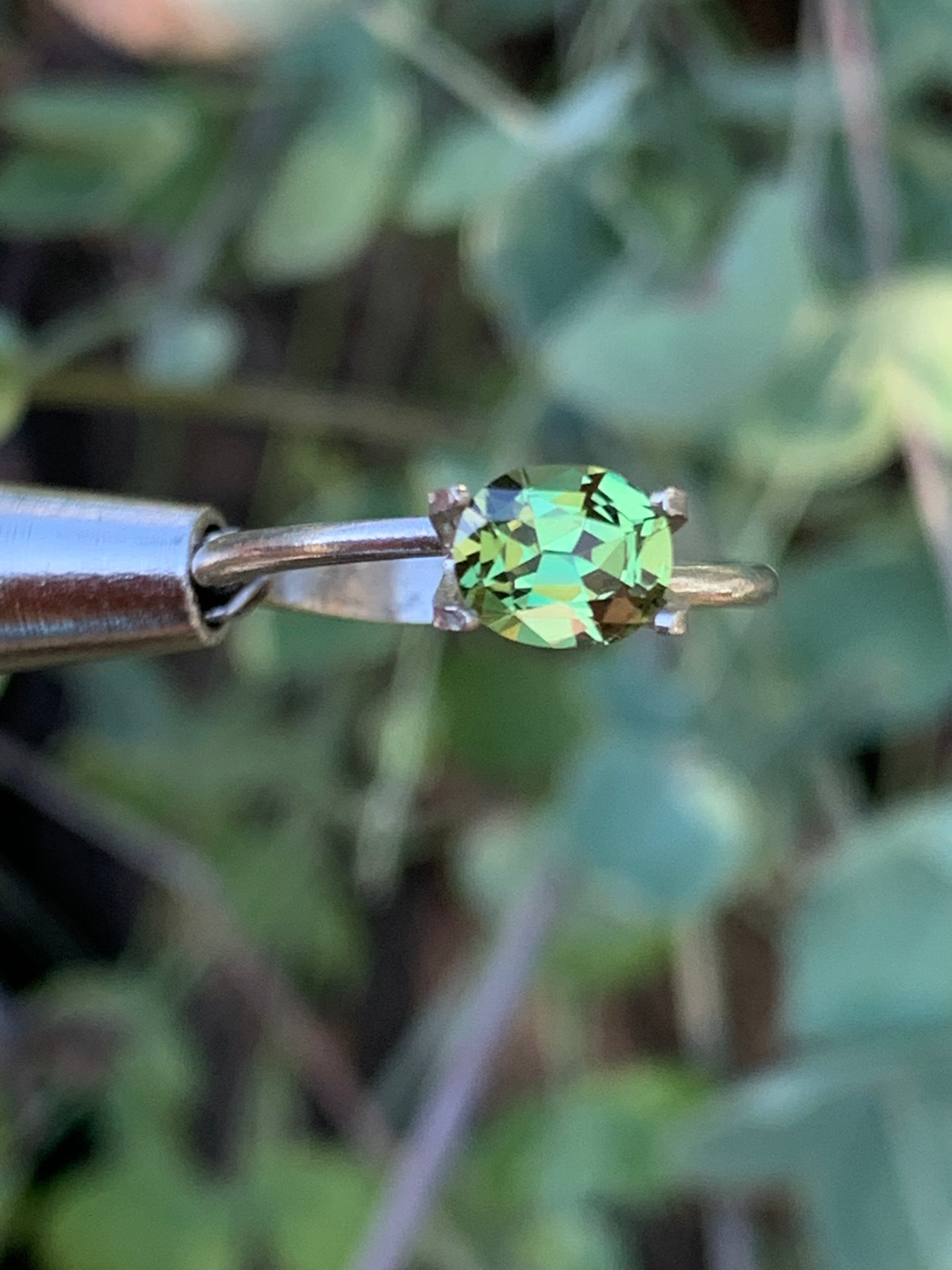 light green gemstone