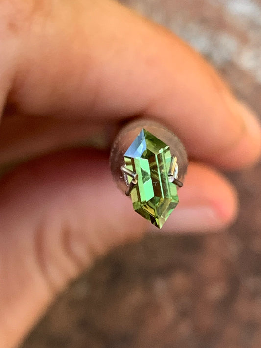 .77ct Light Green Australian Sapphire