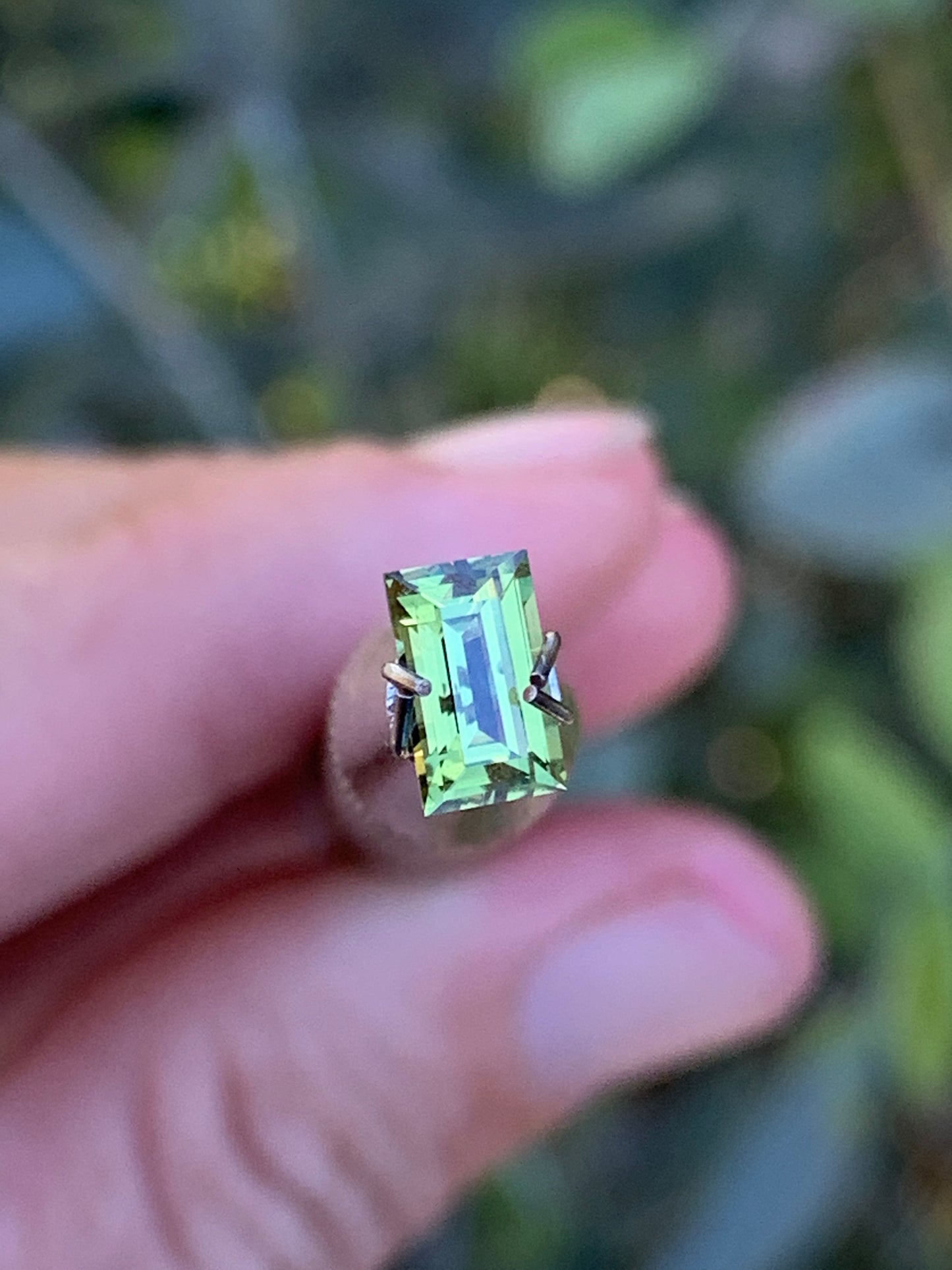 .87ct Light Green/Yellow Australian Sapphire
