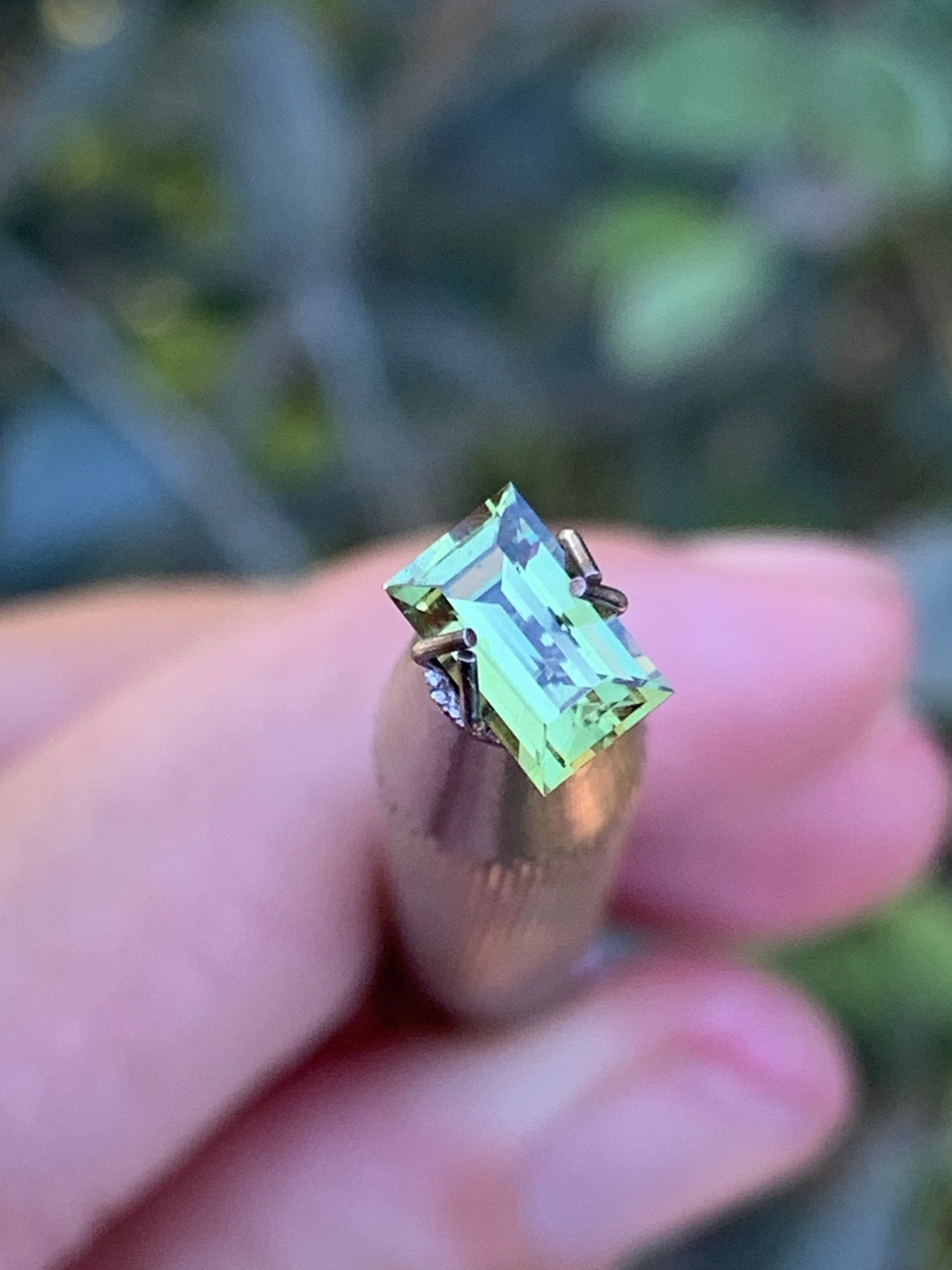 .87ct Light Green/Yellow Australian Sapphire