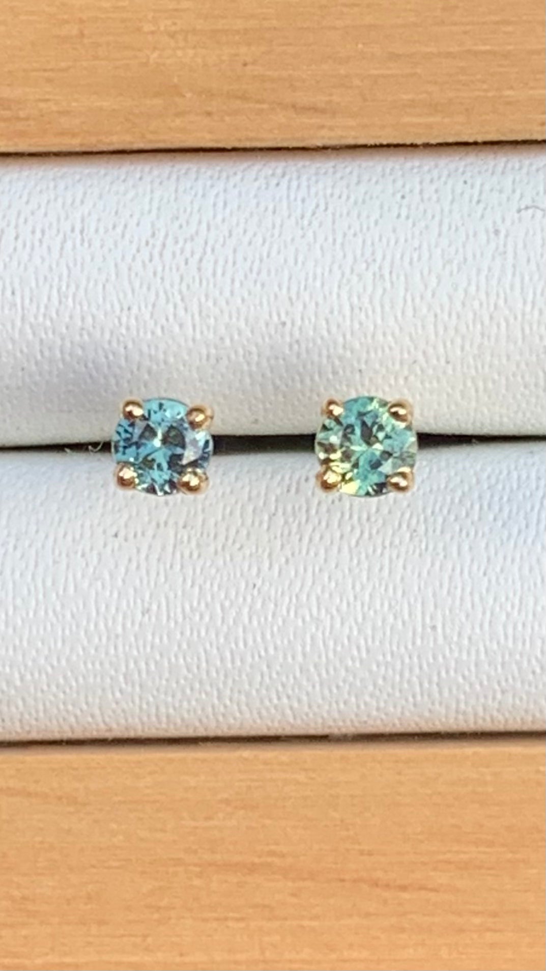 Australian Parti Sapphire Earrings