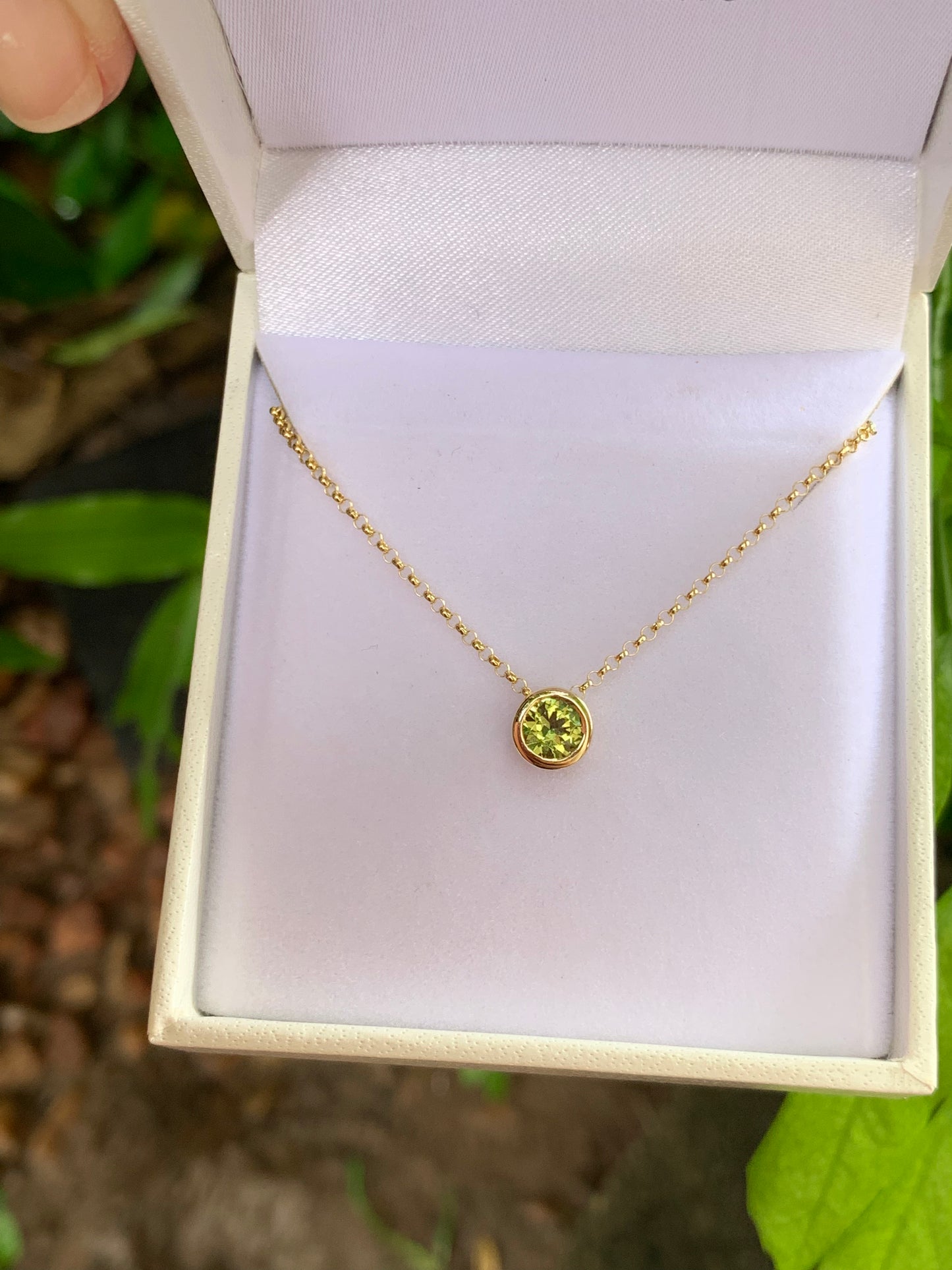 Australian Yellow Parti Sapphire Necklace