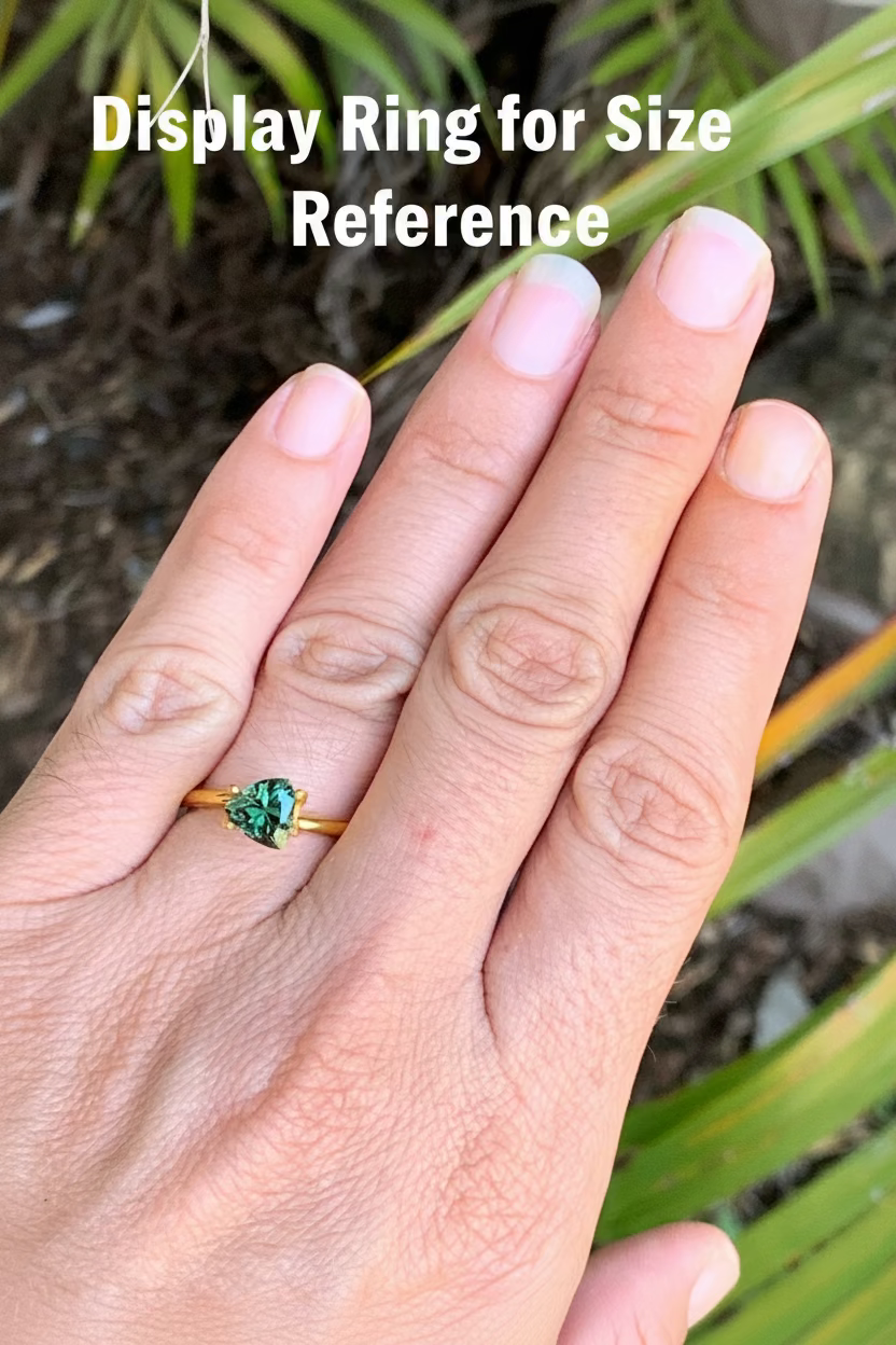 1.58ct Green Australian Sapphire
