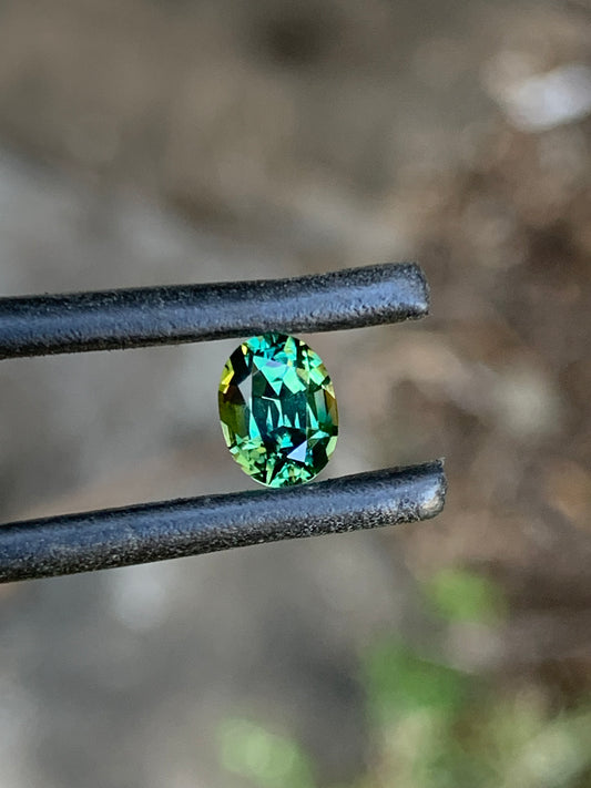 Natural Australian green sapphire sourced from the Central Queensland Gemfields
