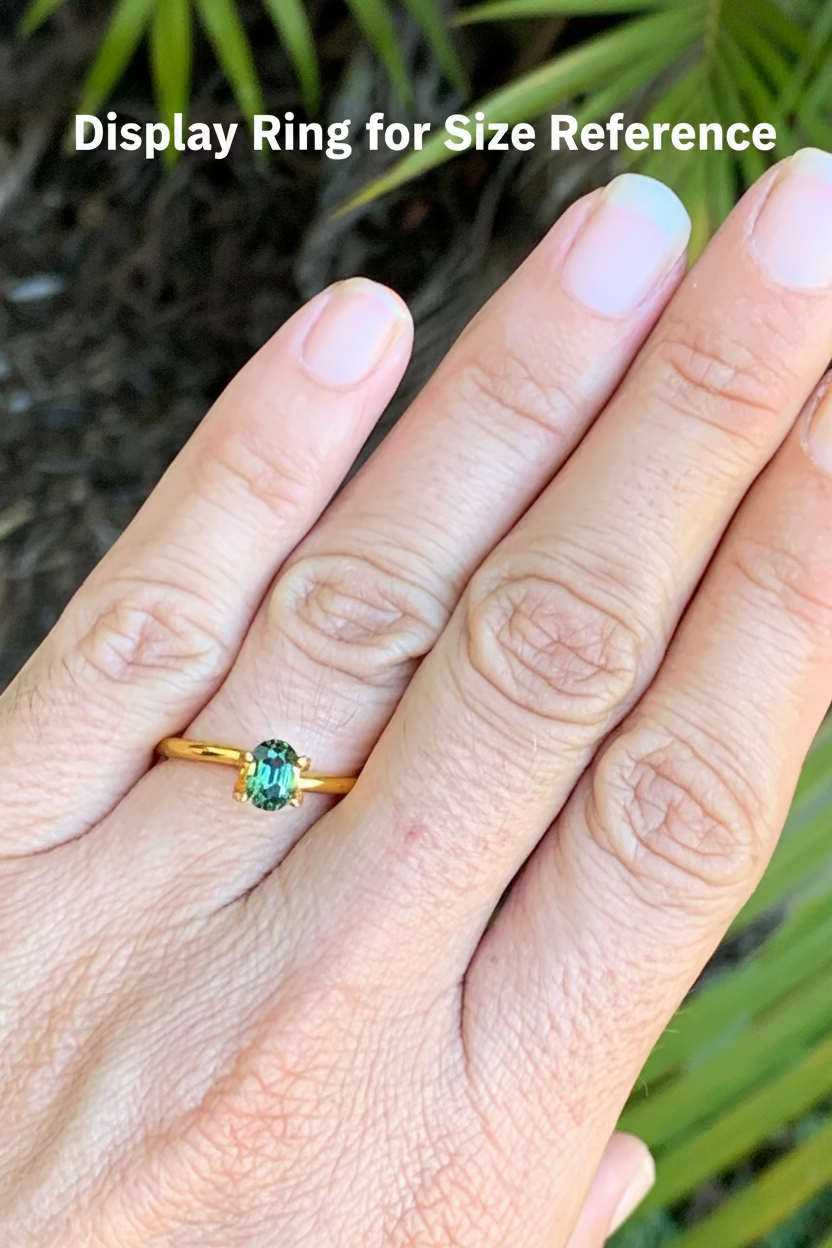 0.93ct Green Australian Sapphire