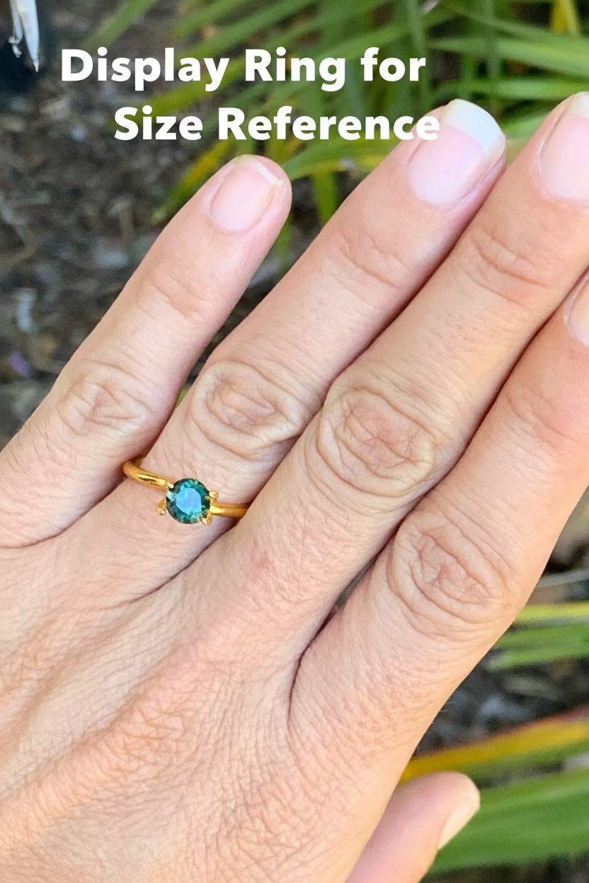 1.01ct Teal Australian Parti Sapphire