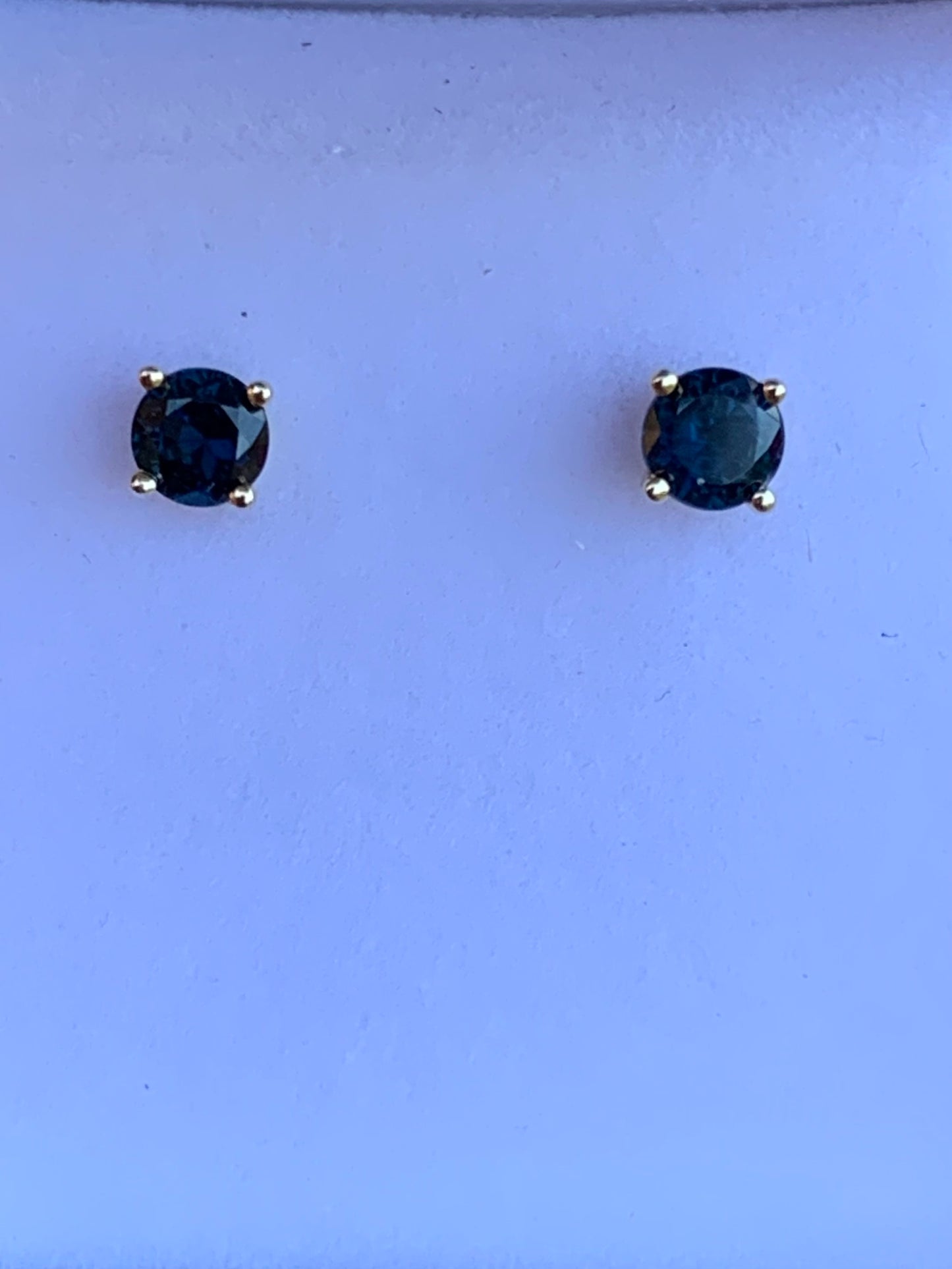 Blue Australian Sapphire Earrings