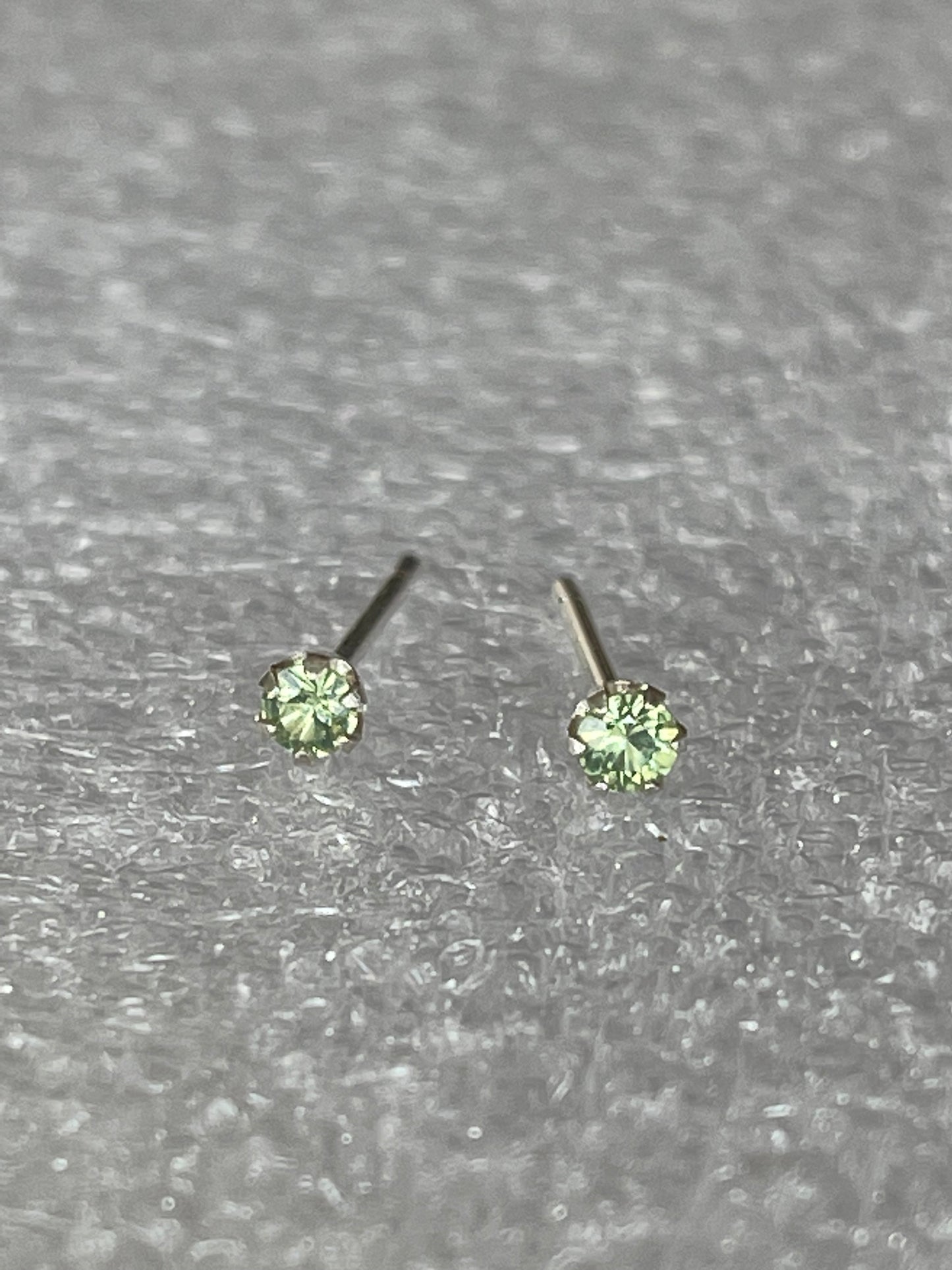 Australian Sapphire Earrings 3mm