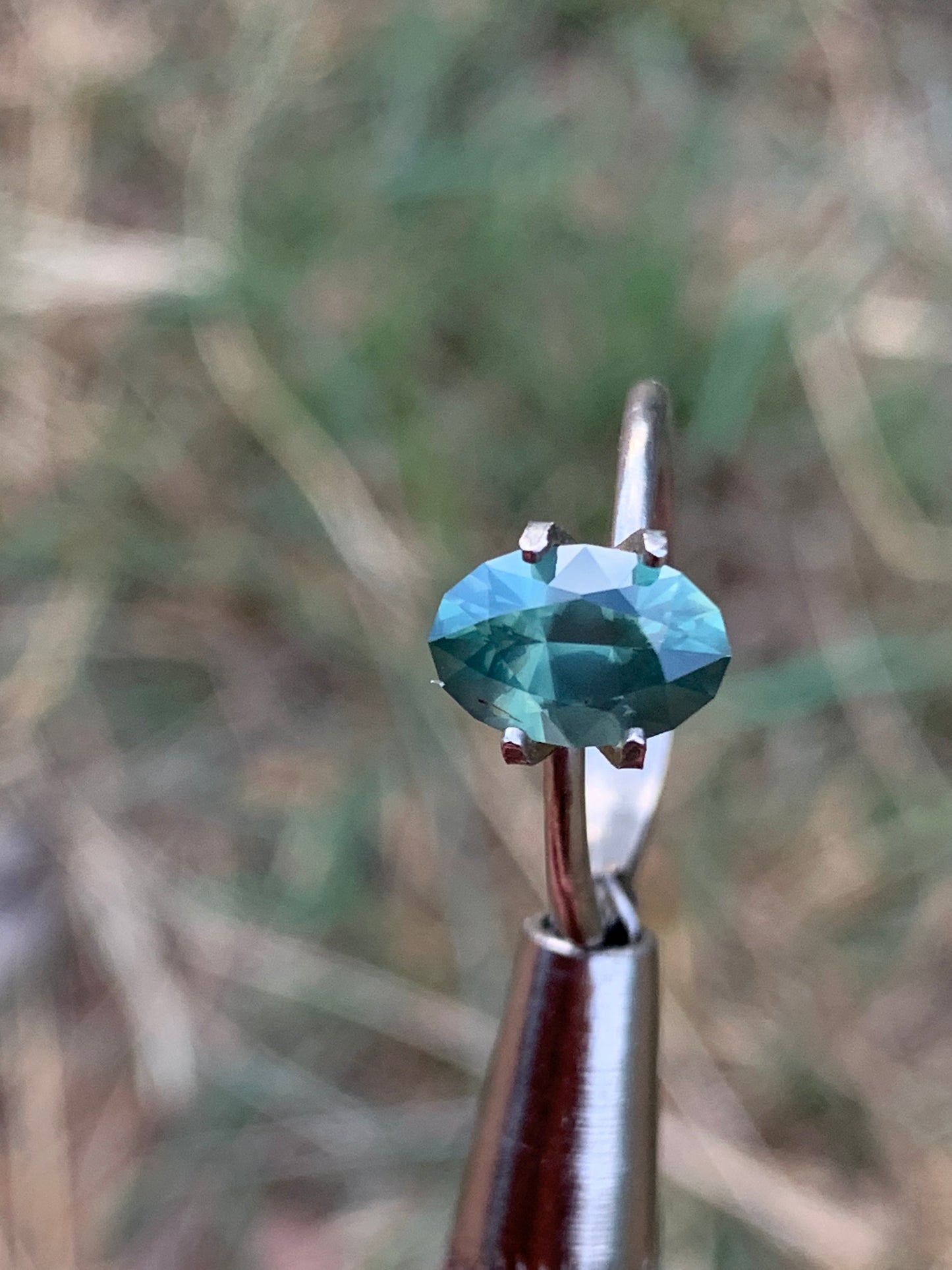 1.7ct Light Green Australian Sapphire