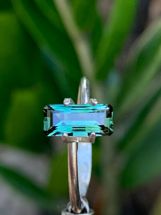 1.12ct Light Green Australian Sapphire