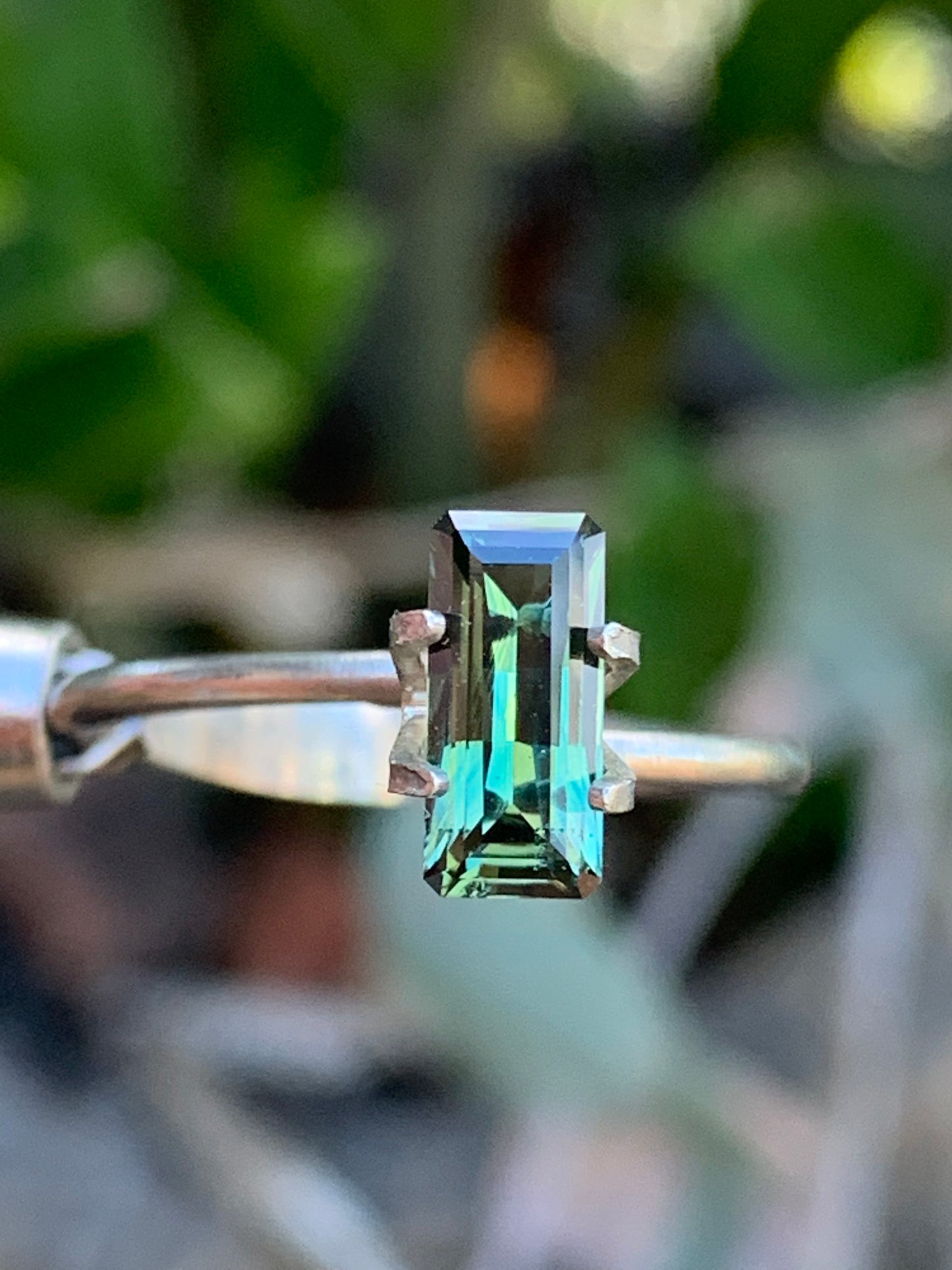 1.12ct Light Green Australian Sapphire