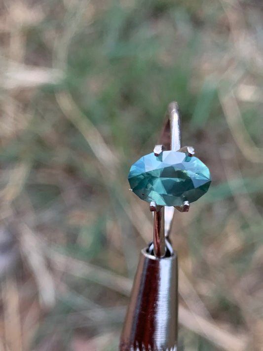 1.7ct Light Green Australian Sapphire