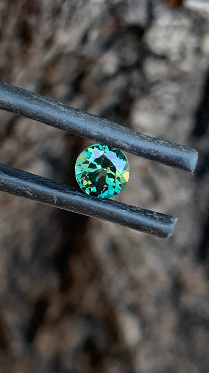 1.01ct heated Australian sapphire with moody teal tones