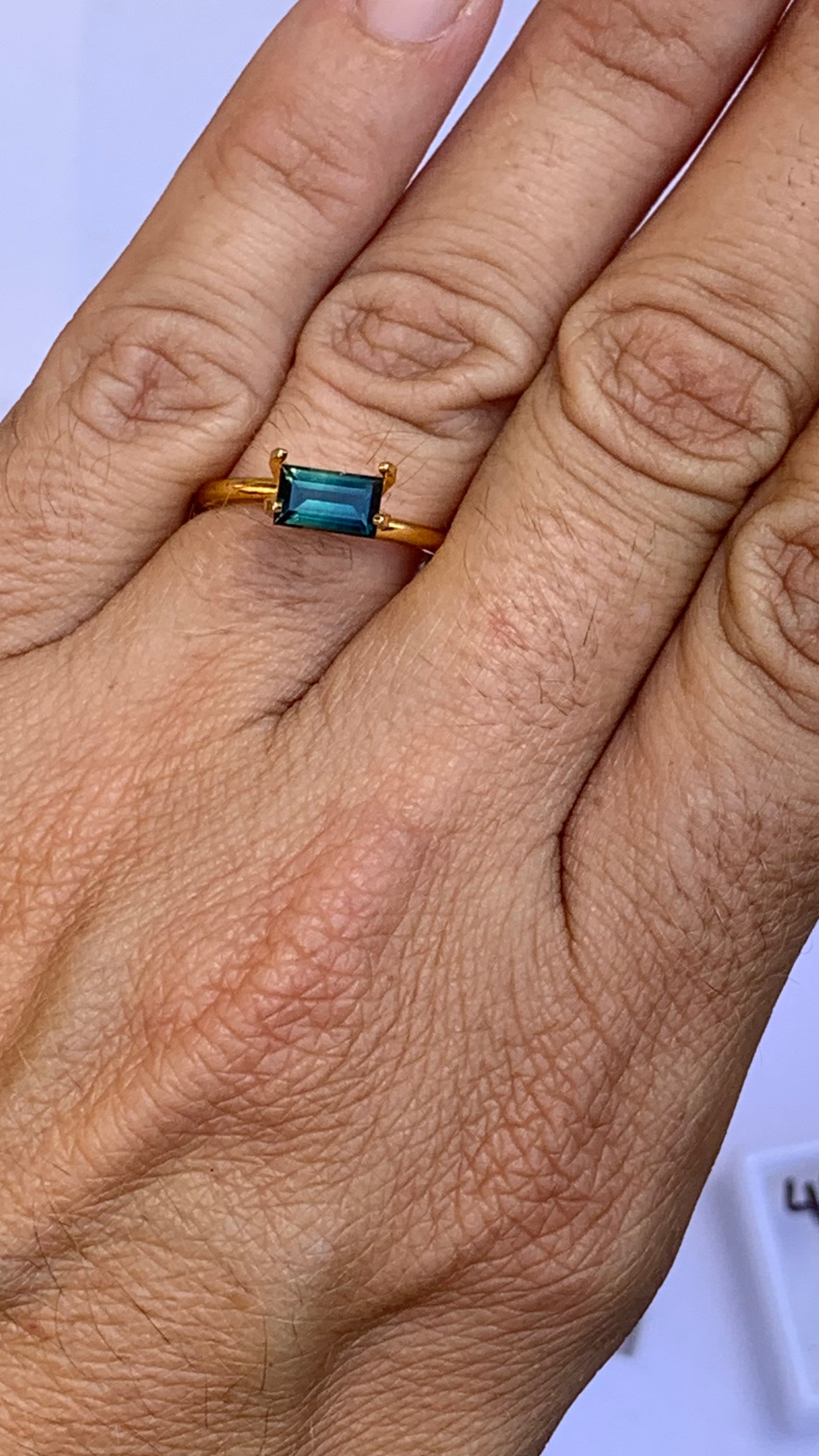 0.93ct Blue Green Australian Parti Sapphire