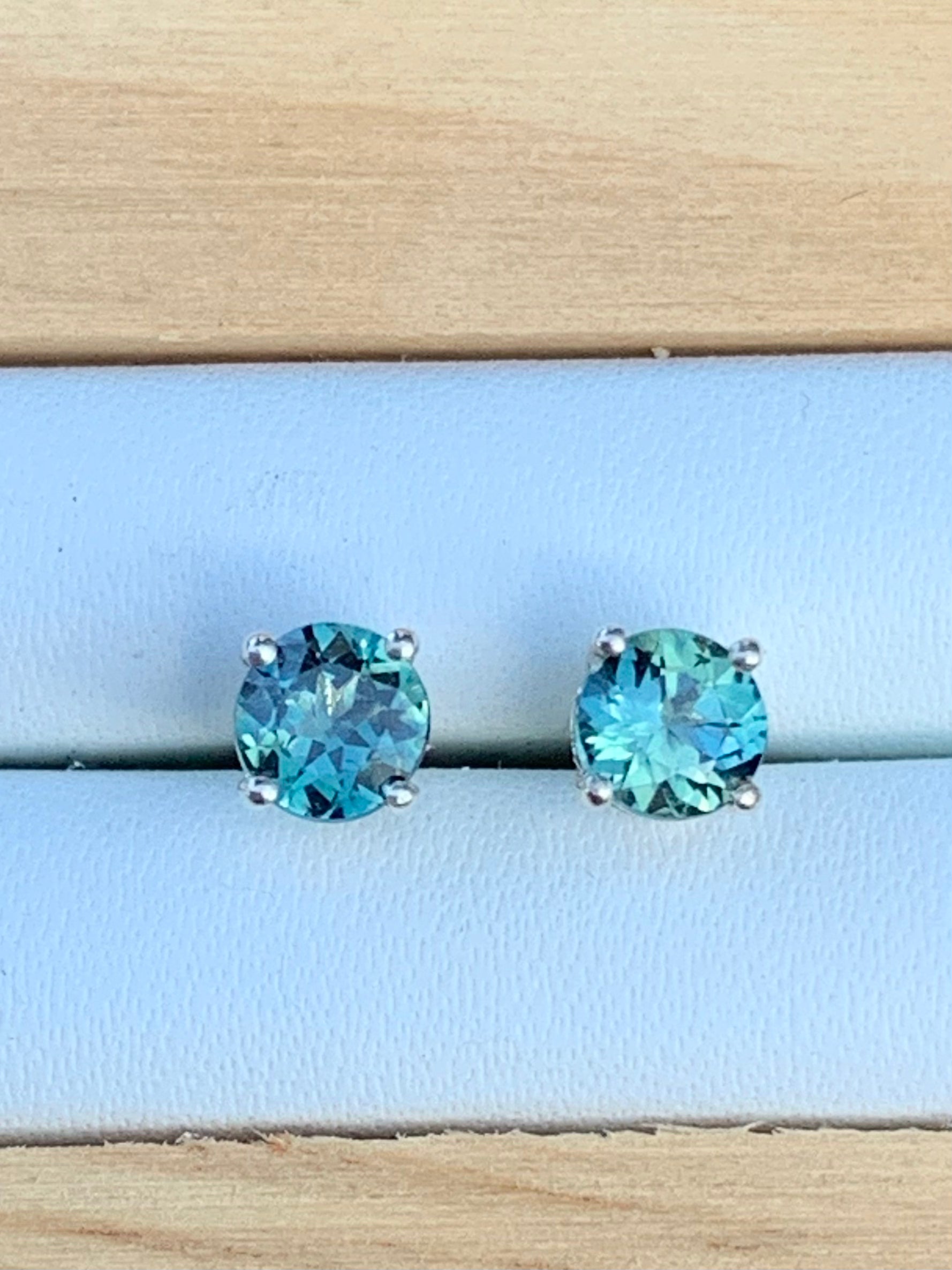 Australian Parti Sapphire Earrings