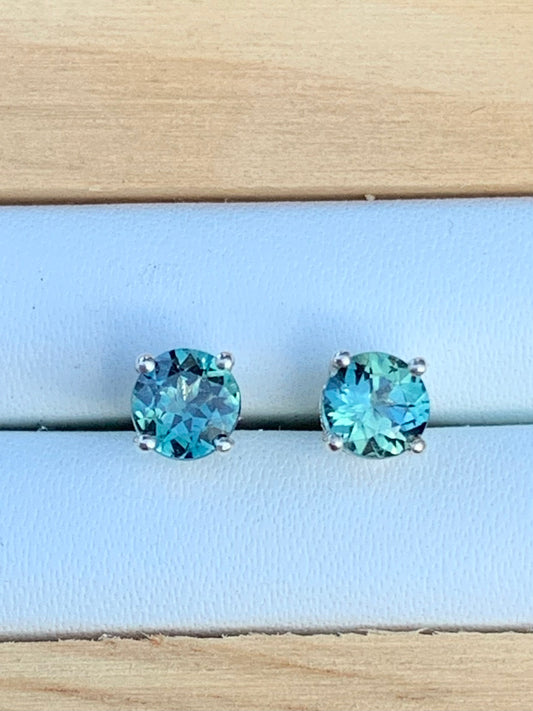 Australian Parti Sapphire Earrings