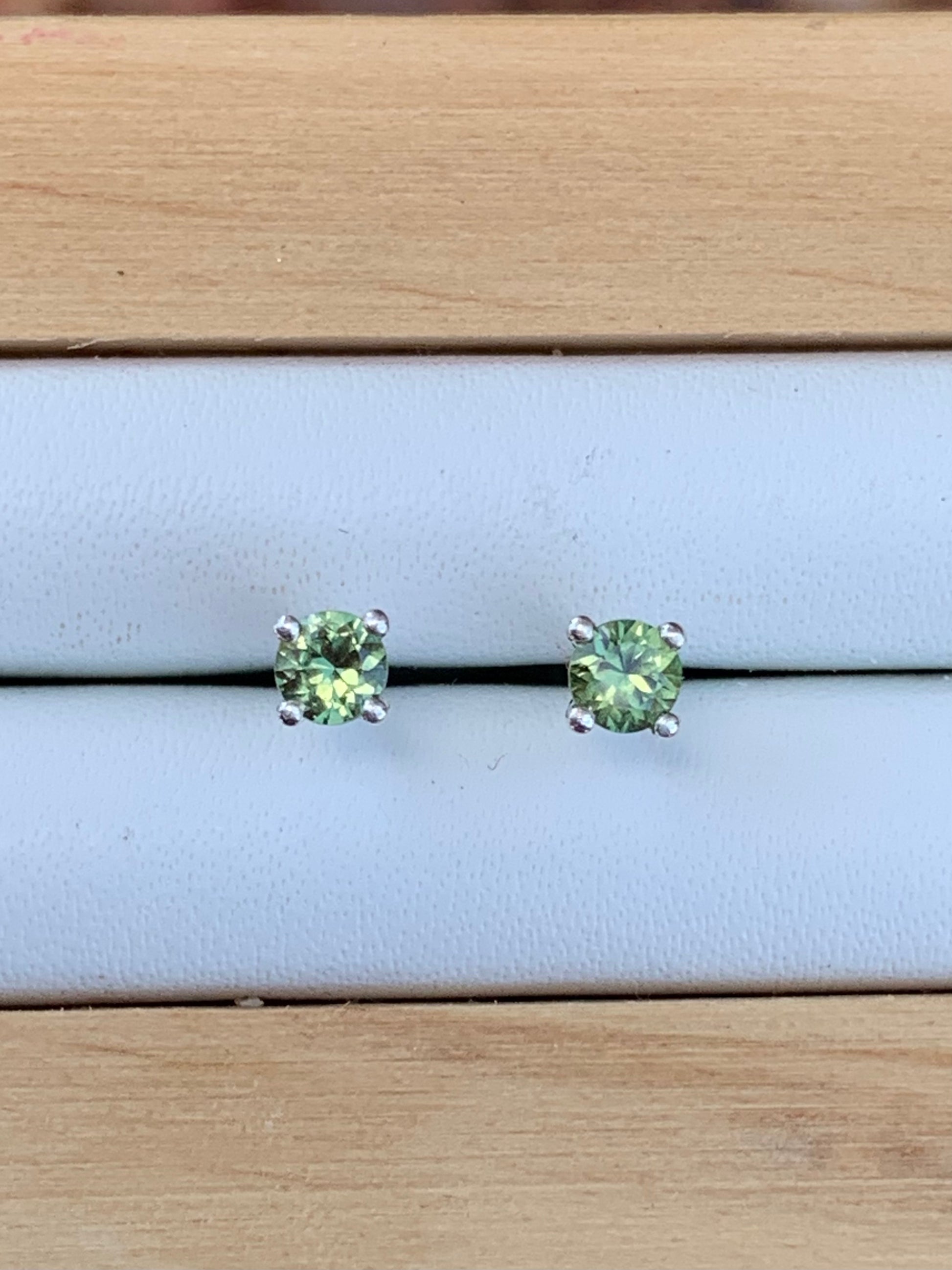 Green Sapphire Earrings