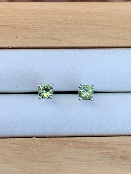 Green Sapphire Earrings
