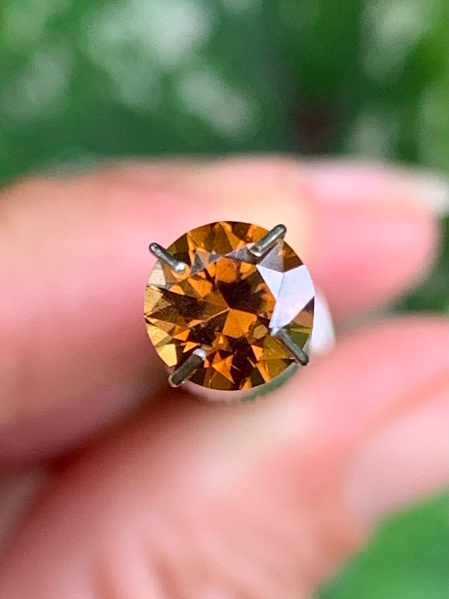 1.28ct Cognac Australian Zircon