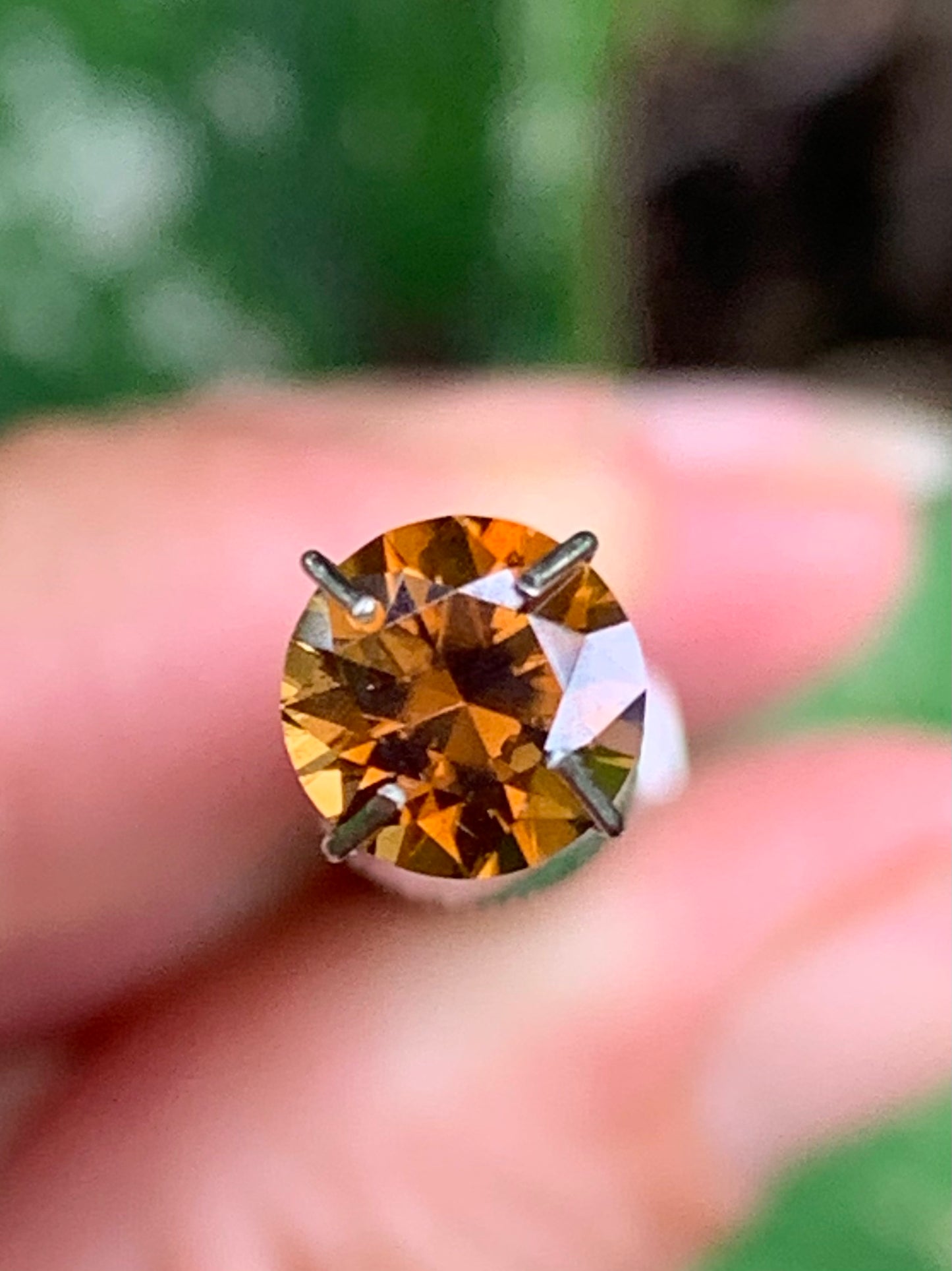 1.28ct Cognac Australian Zircon