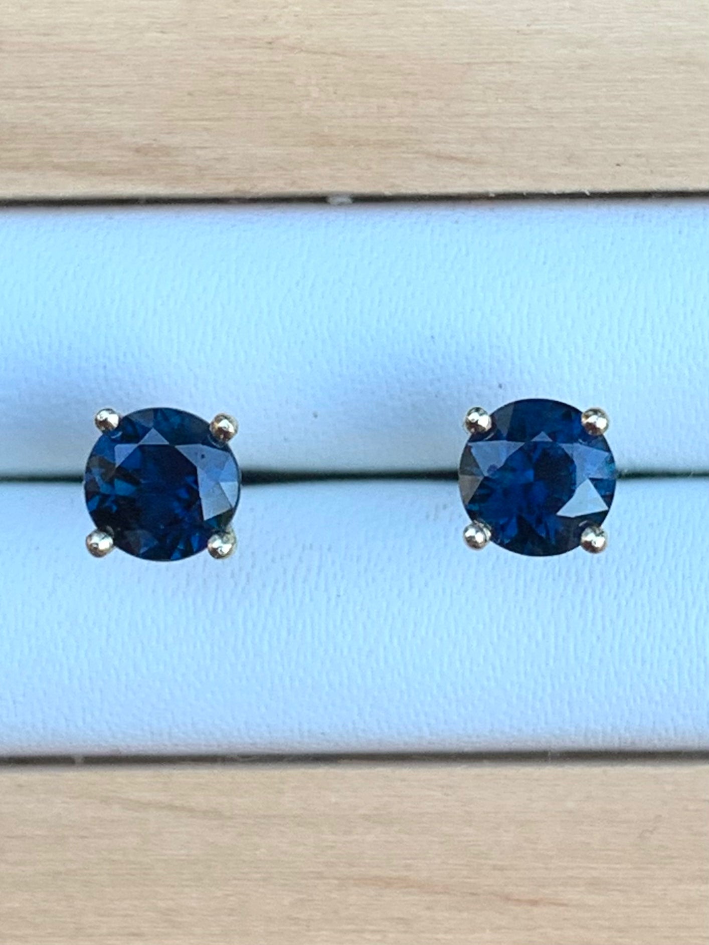 Blue Sapphire Earrings