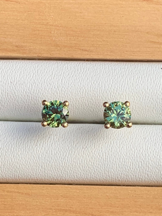 Australian Parti Sapphire Earrings