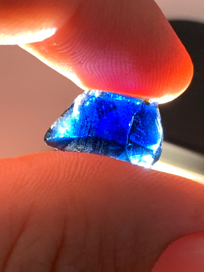 Blue Australian Sapphire crystal