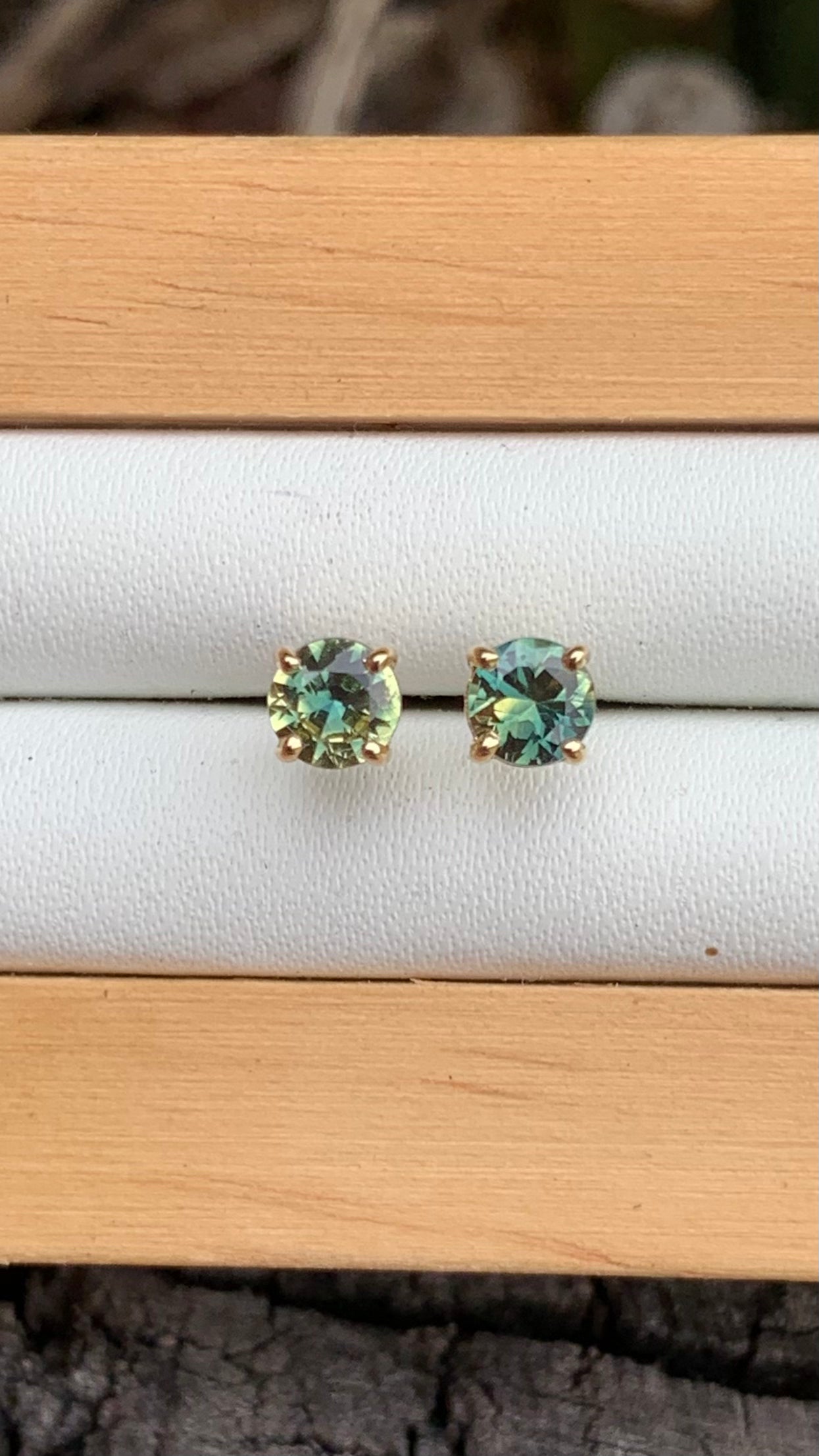 Australian Parti Sapphire Earrings