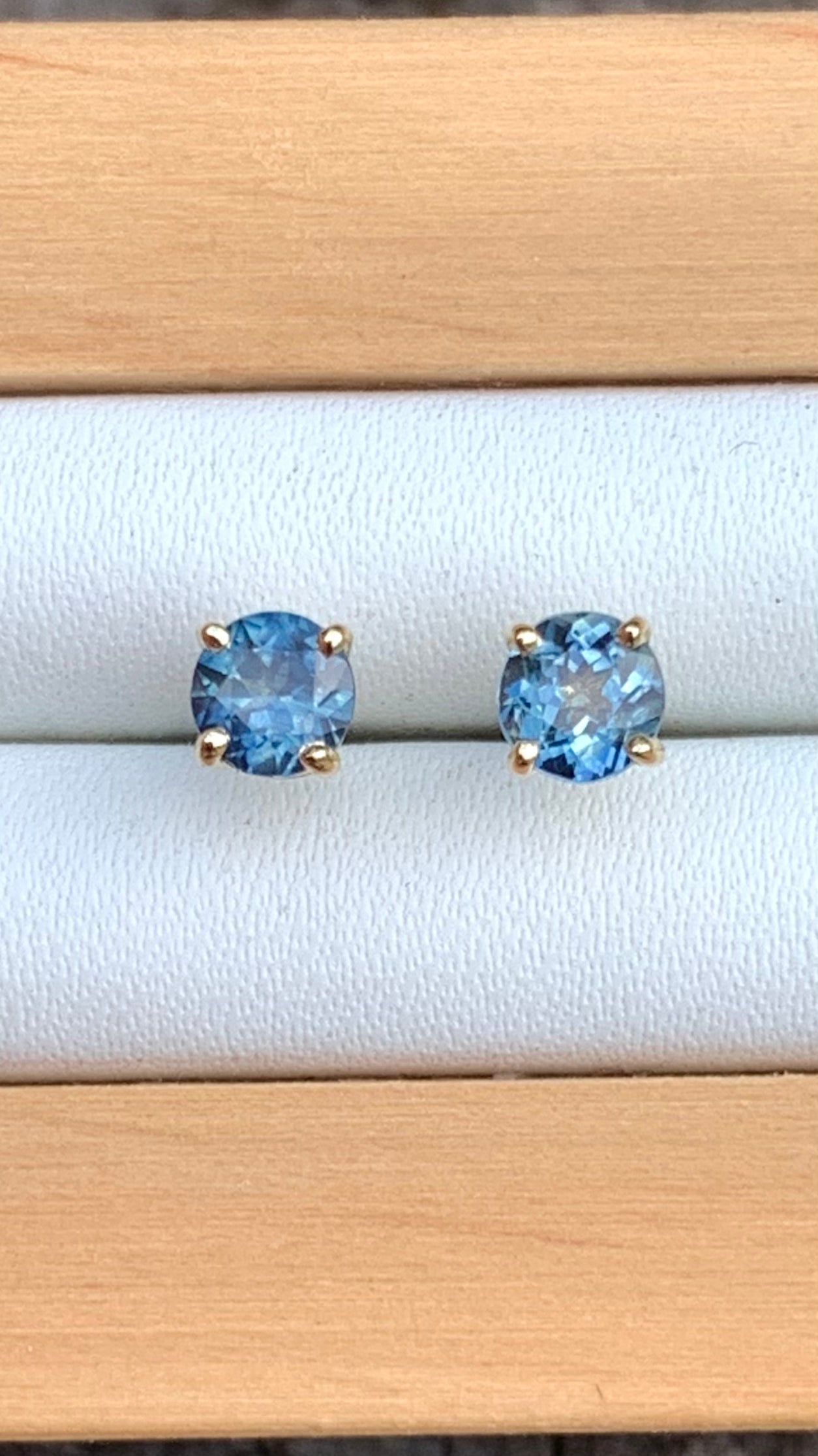 Blue Sapphire Studs