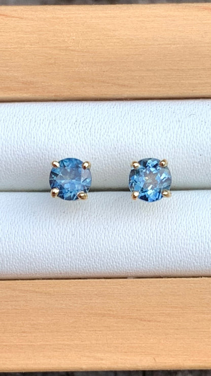 Blue Sapphire Studs