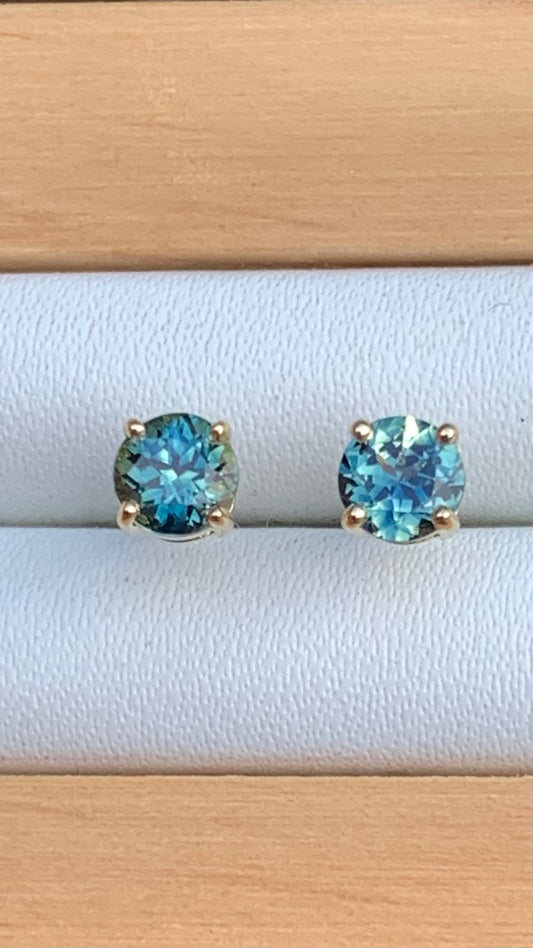 Australian Parti Sapphire Earrings