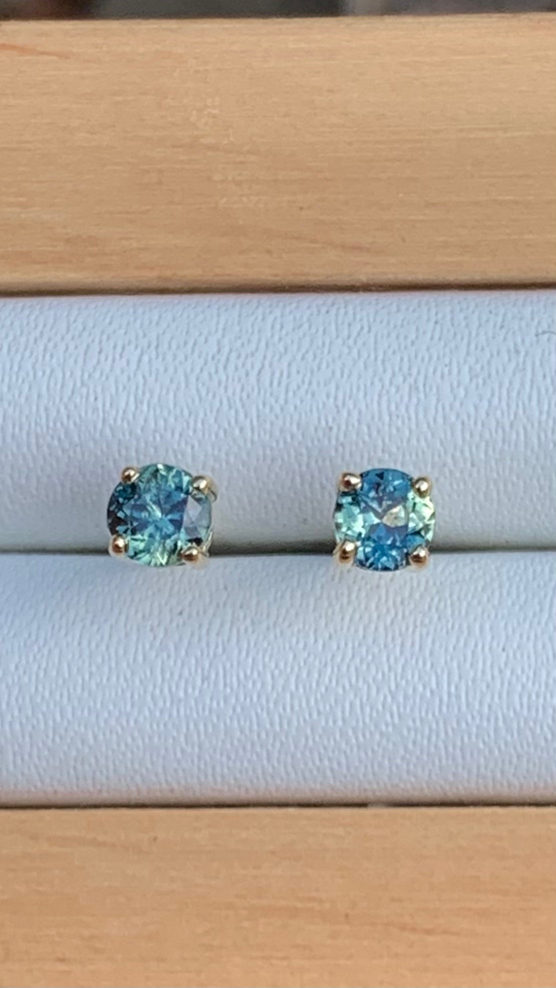 Australian Parti Sapphire Earrings