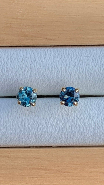 Australian Sapphire Studs