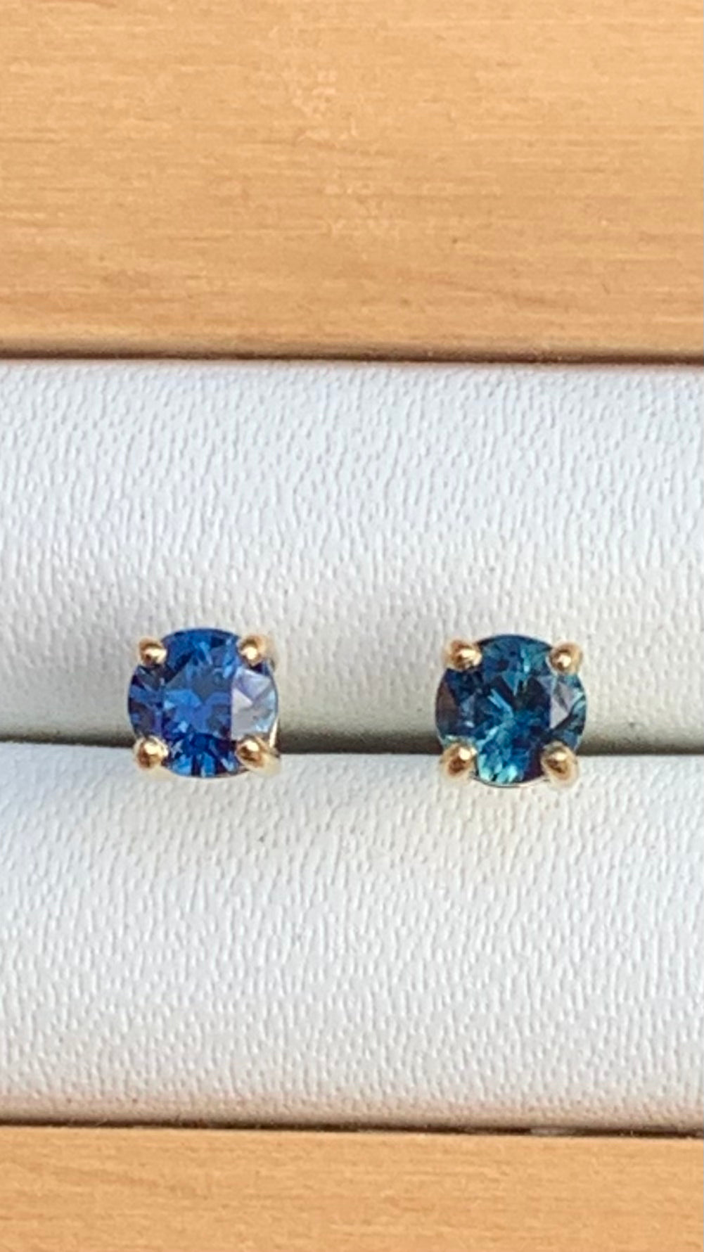 Australian Sapphire Stud Earrings