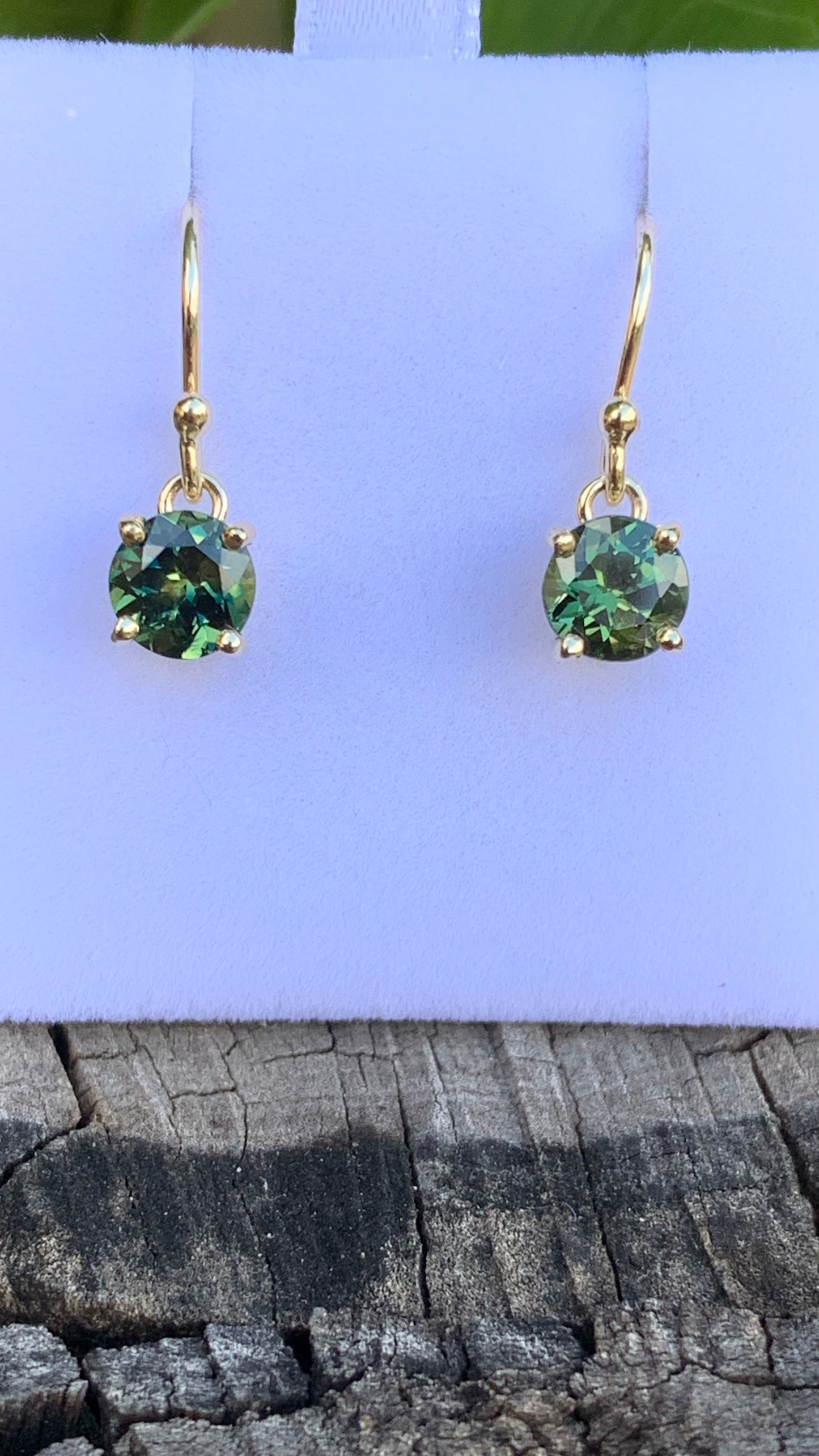 2.23ct Australian Parti Sapphire Drop Earrings