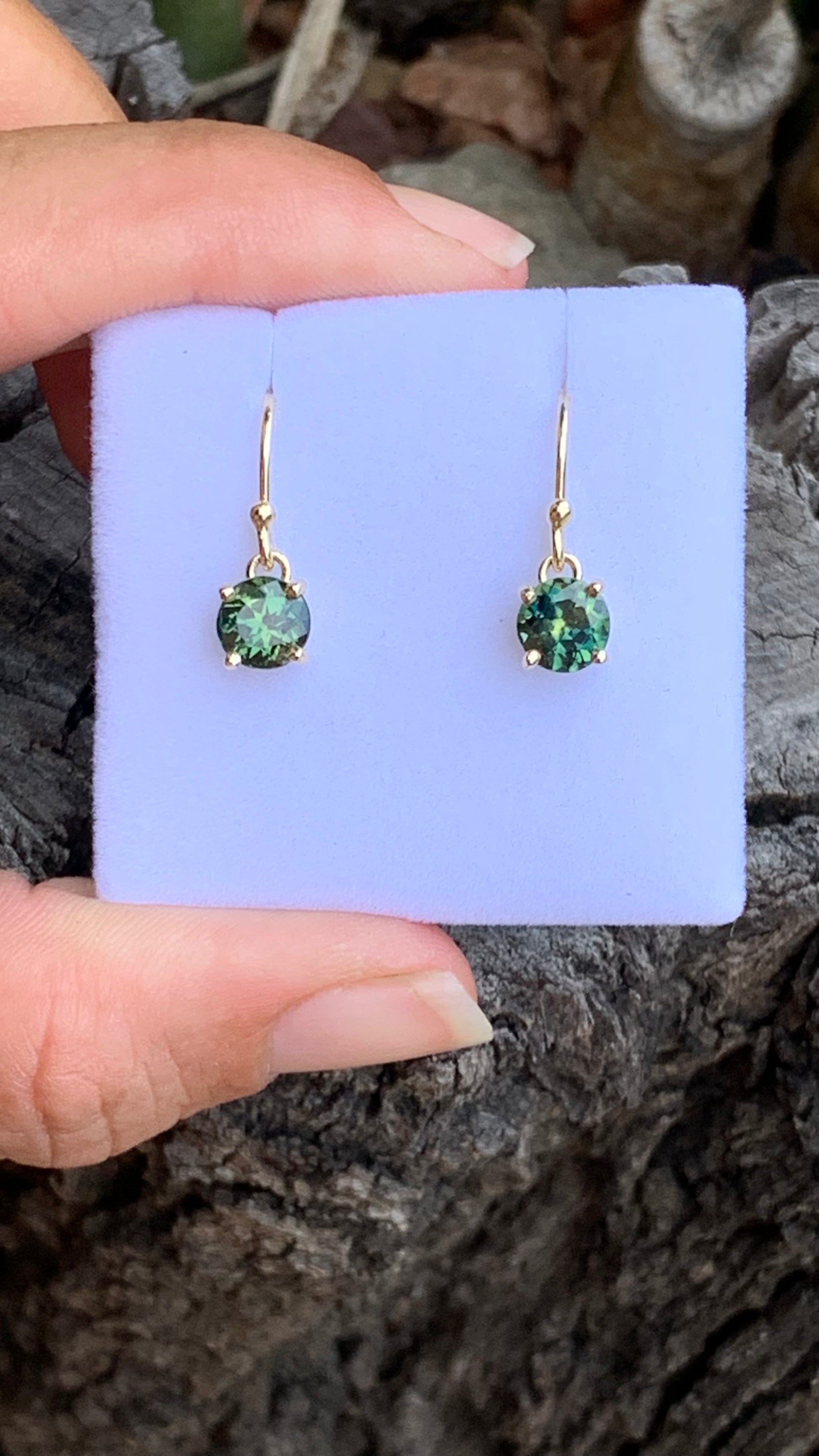 Australian Sapphire Drop Earrings