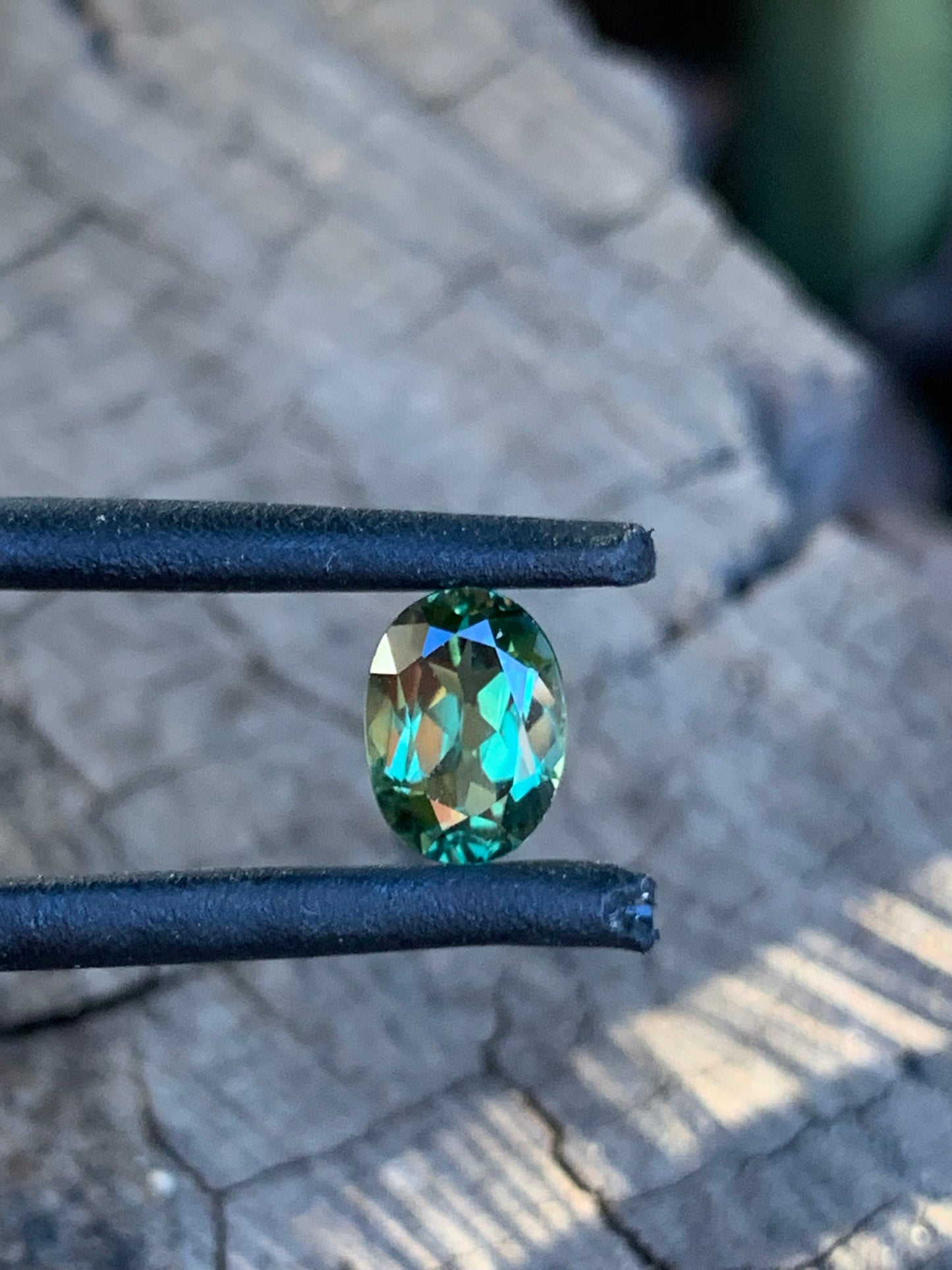 1.3ct Green Australian Sapphire