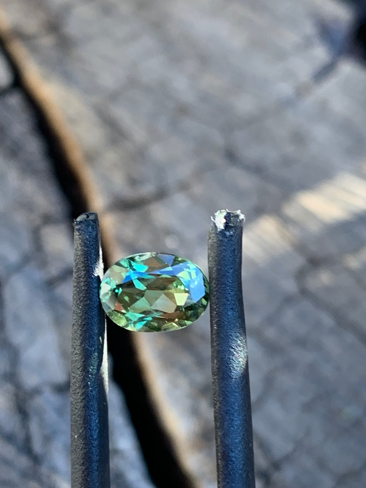 1.3ct Green Australian Sapphire