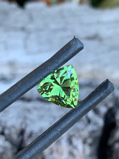 1.86ct light green Australian sapphire with vibrant colour
