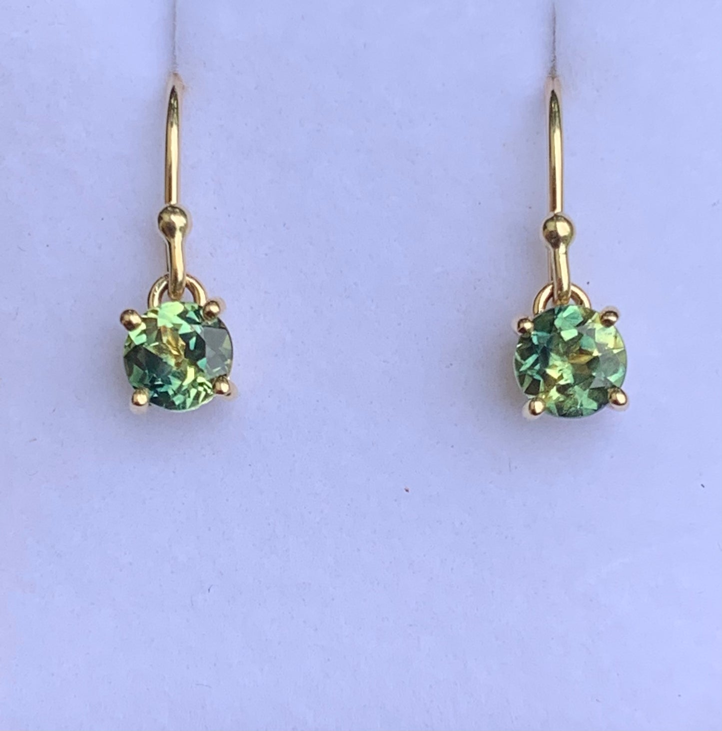 1.78ct Australian Parti Sapphire Drop Earrings