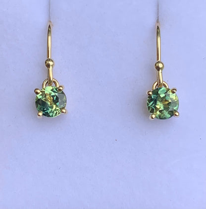 1.78ct Australian Parti Sapphire Drop Earrings