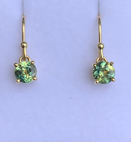 1.78ct Australian Parti Sapphire Drop Earrings