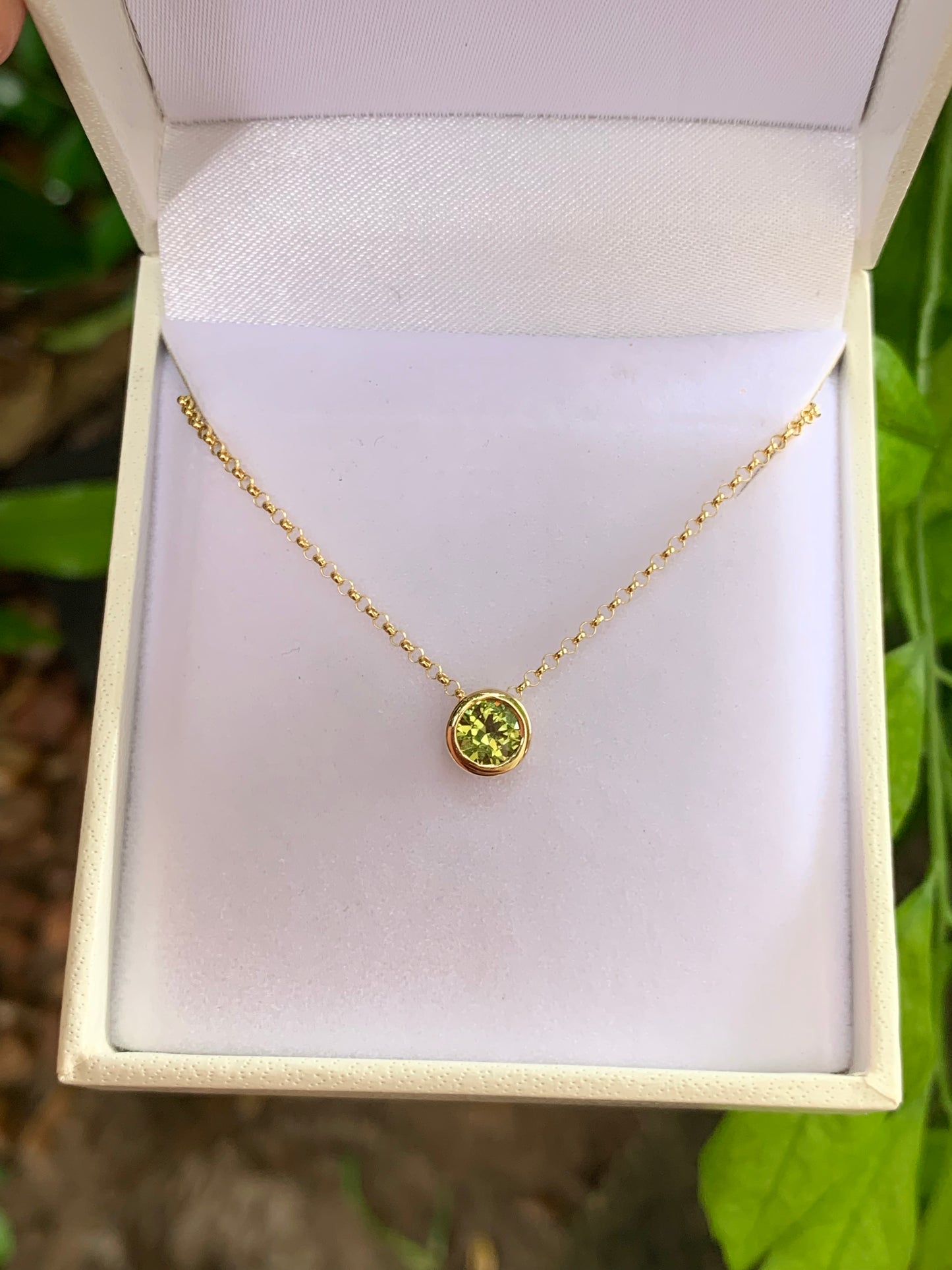 Australian Yellow Parti Sapphire Necklace